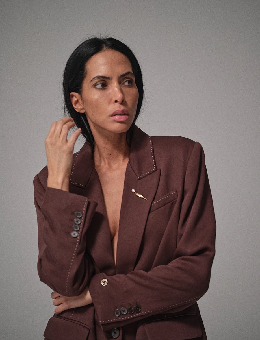 Heyanno - MMHTill Twill Blazer - single breasted blazers - java - 0