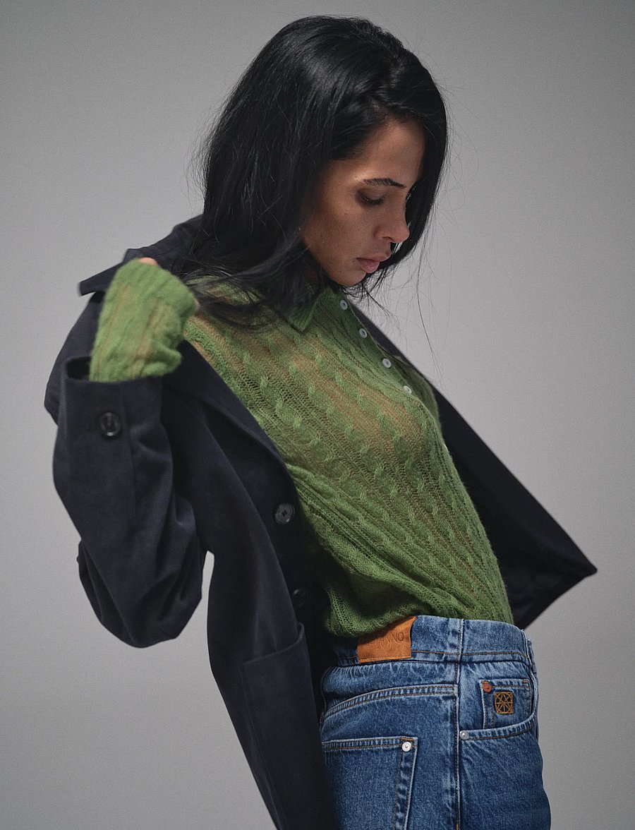 Heyanno - MMHPeace Sheer Knit - striktrøjer - cactus - 3