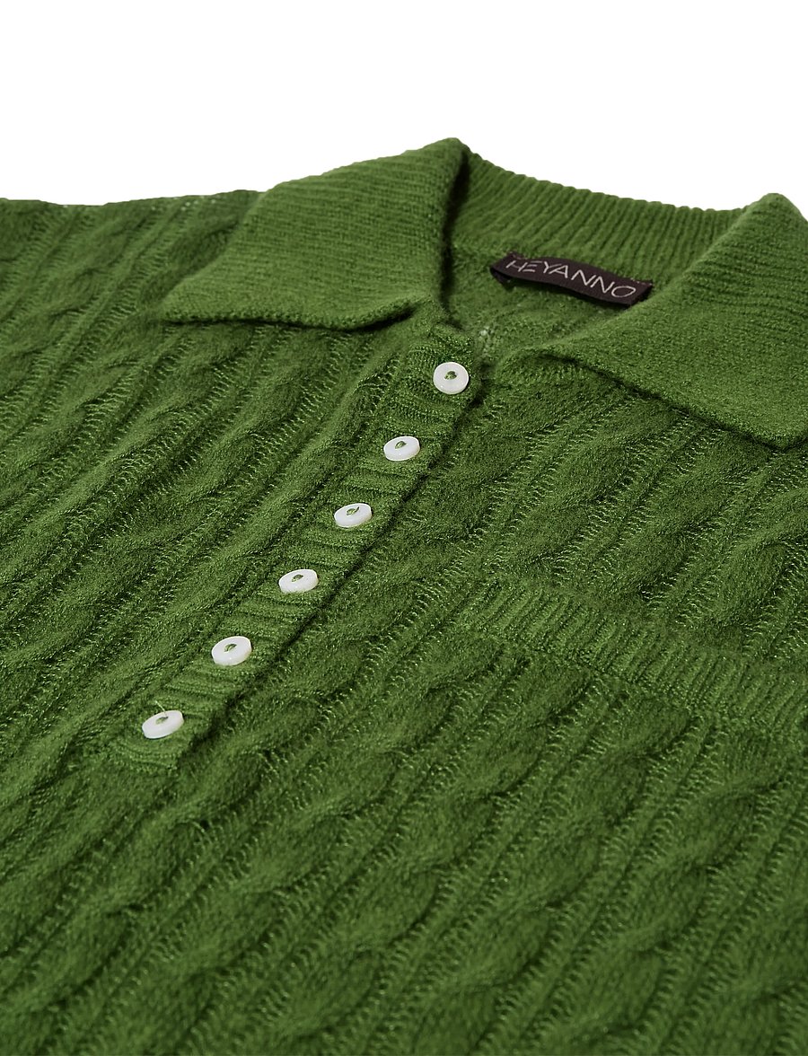 Heyanno - MMHPeace Sheer Knit - striktrøjer - cactus - 4