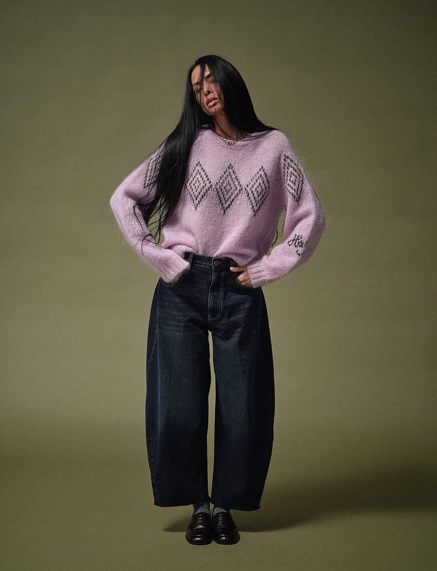 Heyanno - MMHBass Sheer Knit - pullover - fair orchid - 3