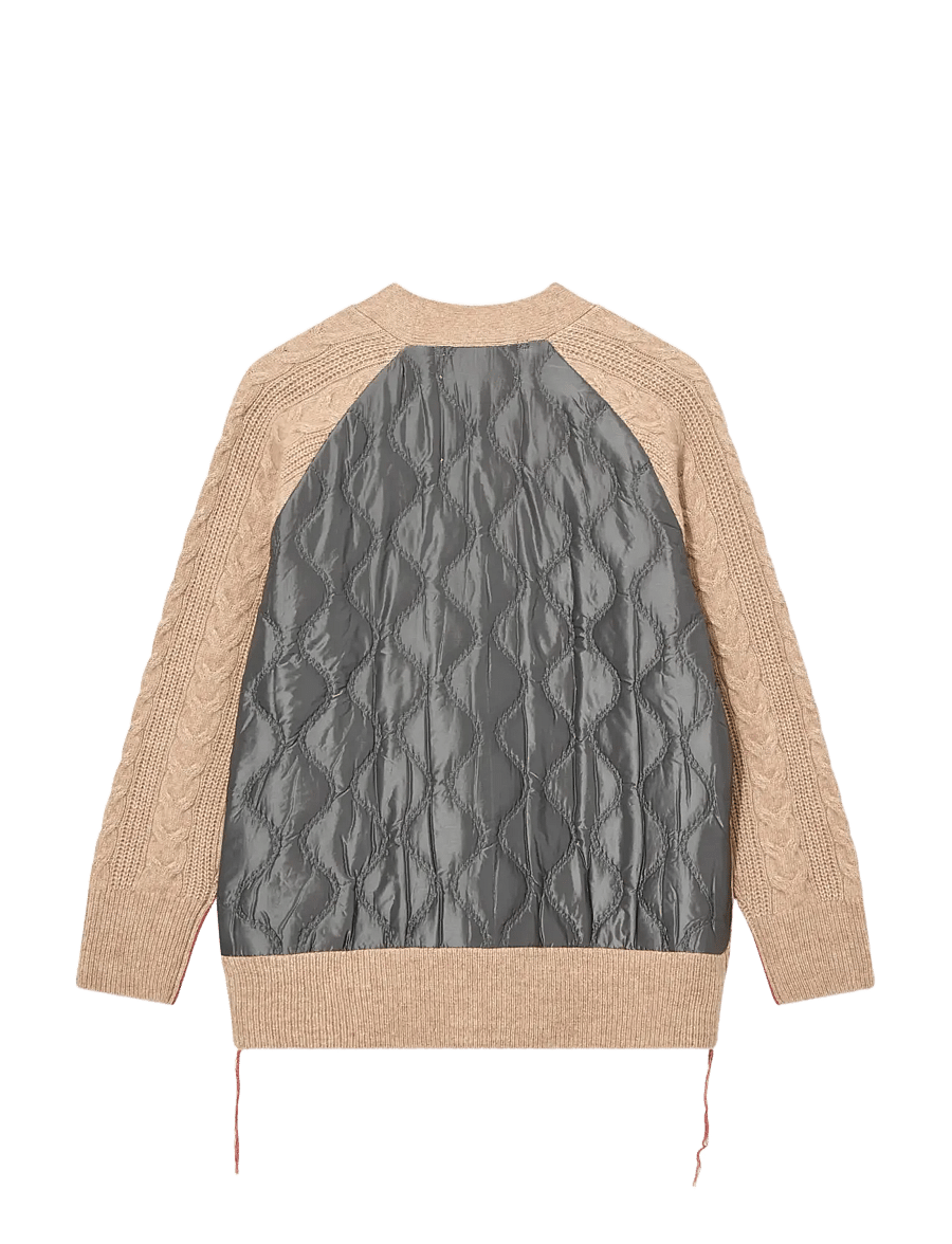 Heyanno - MMHRio Quilt Cardigan - strickjacken - bone brown - 2
