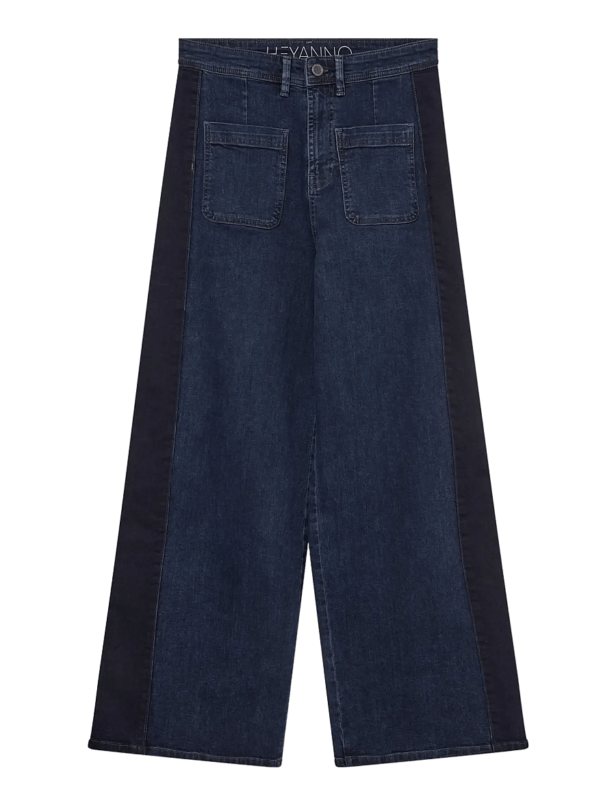 Heyanno - MMHBoost Lou Jeans - laia säärega teksad - dark blue denim - 1