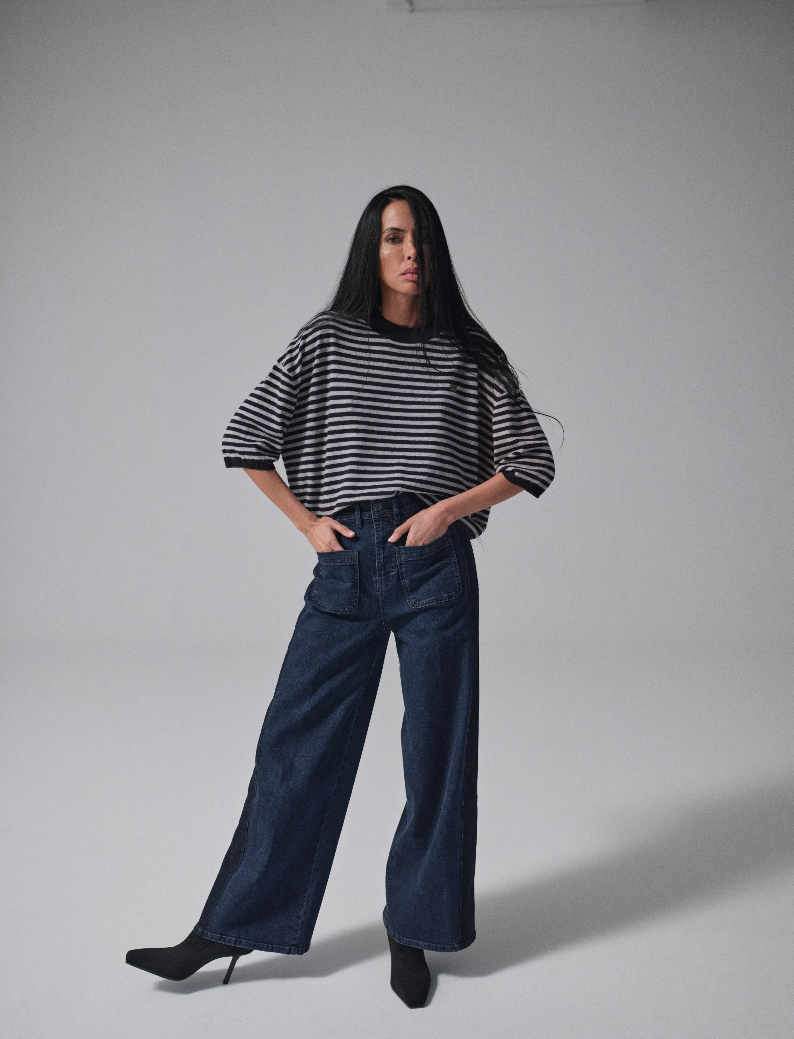 Heyanno - MMHBoost Lou Jeans - laia säärega teksad - dark blue denim - 3