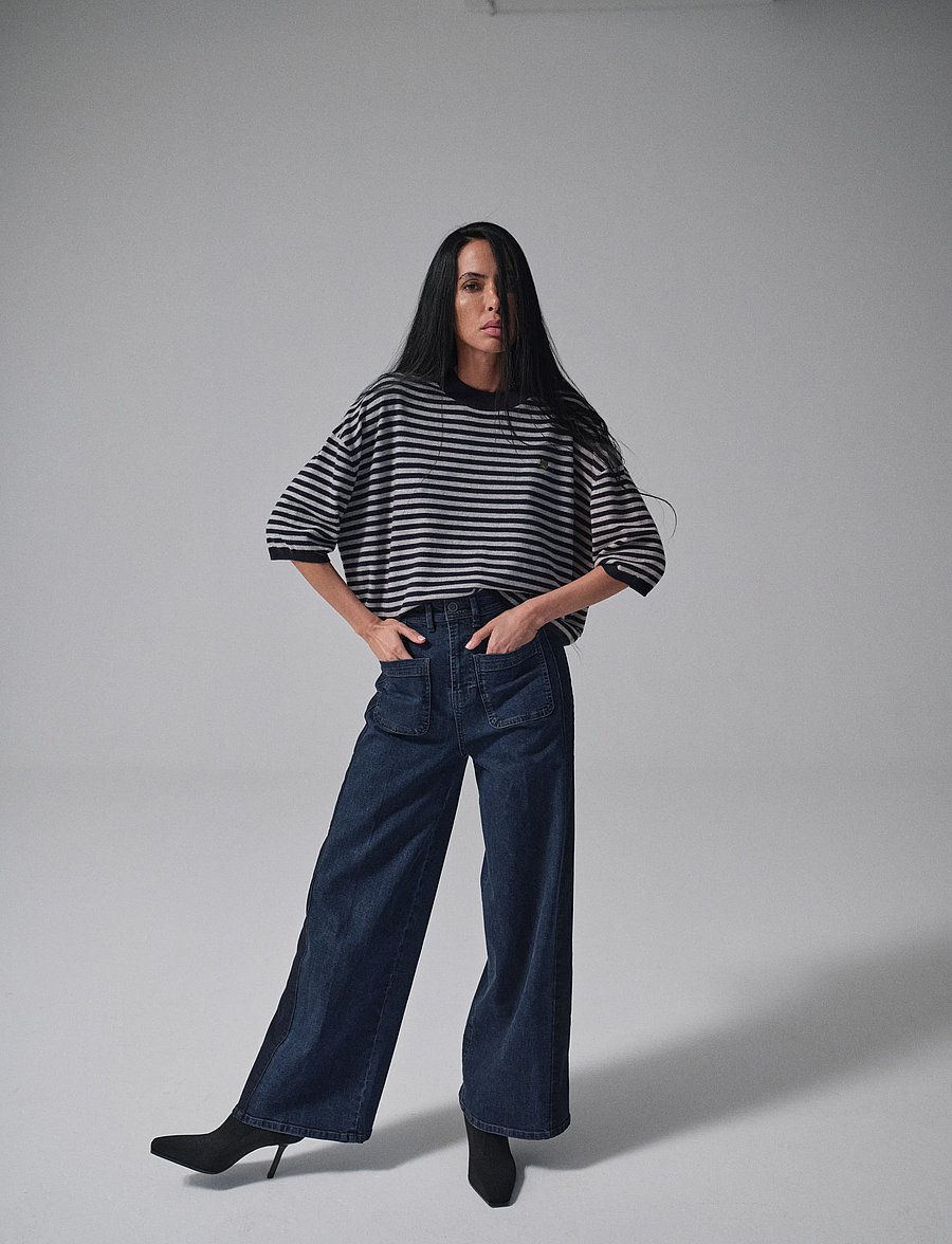 Heyanno - MMHBoost Lou Jeans - laia säärega teksad - dark blue denim - 3