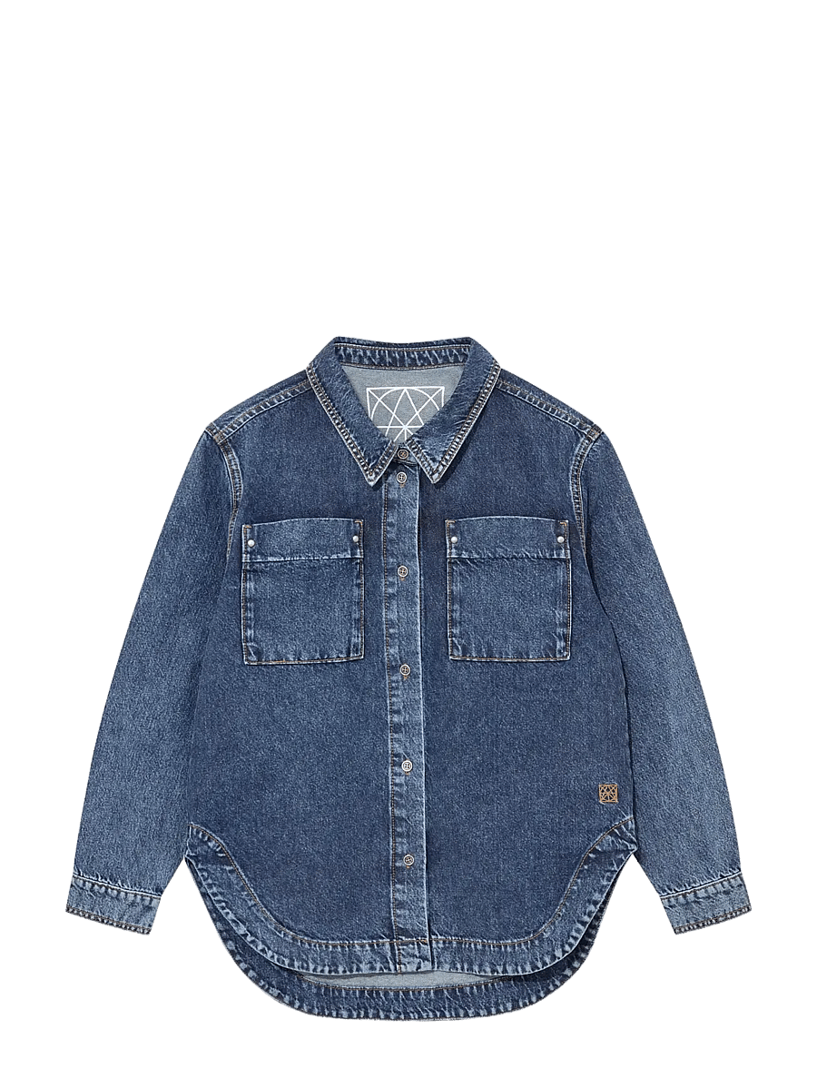 Heyanno - MMHEcho Tales Shirt - overshirts - blue denim - 1