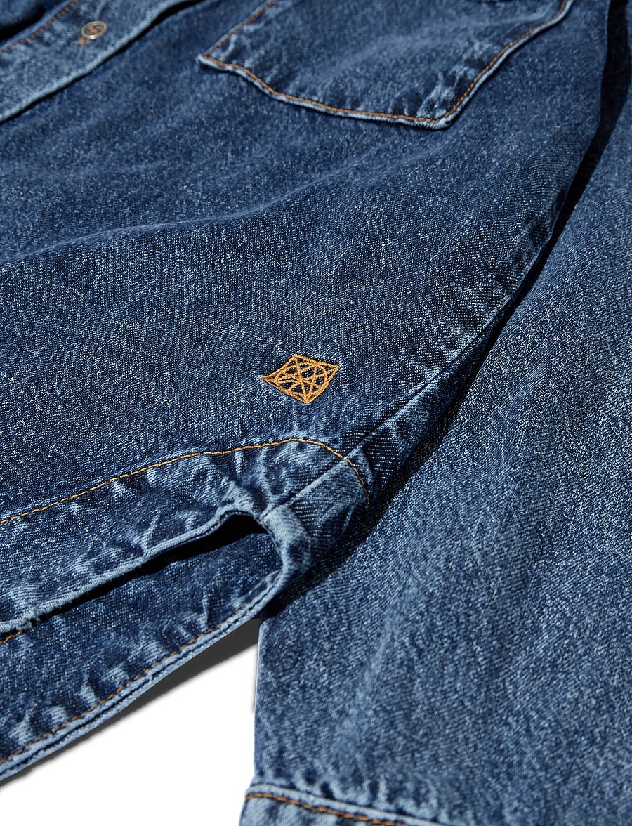Heyanno - MMHEcho Tales Shirt - overshirts - blue denim - 4