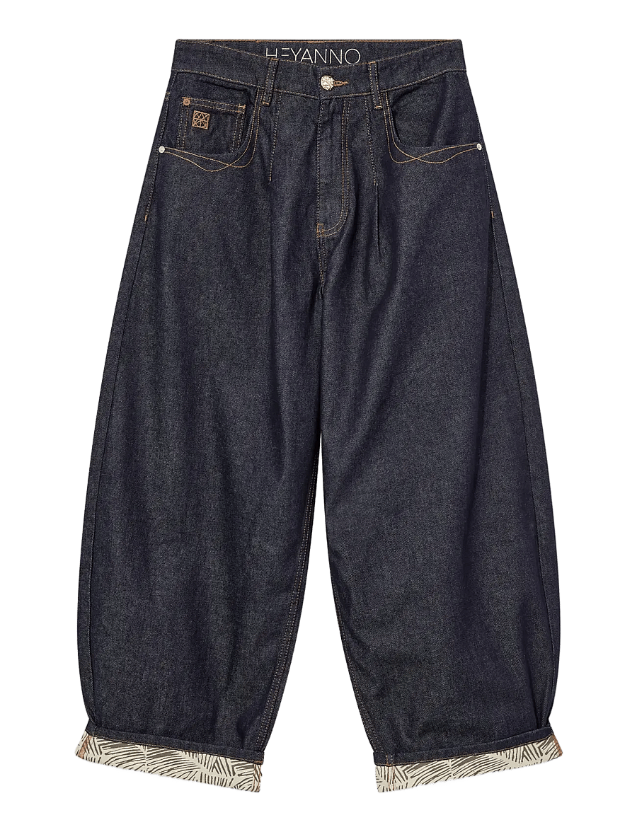 Heyanno - MMHFlor Rinse Jeans - barrel jeans - dark blue denim - 1