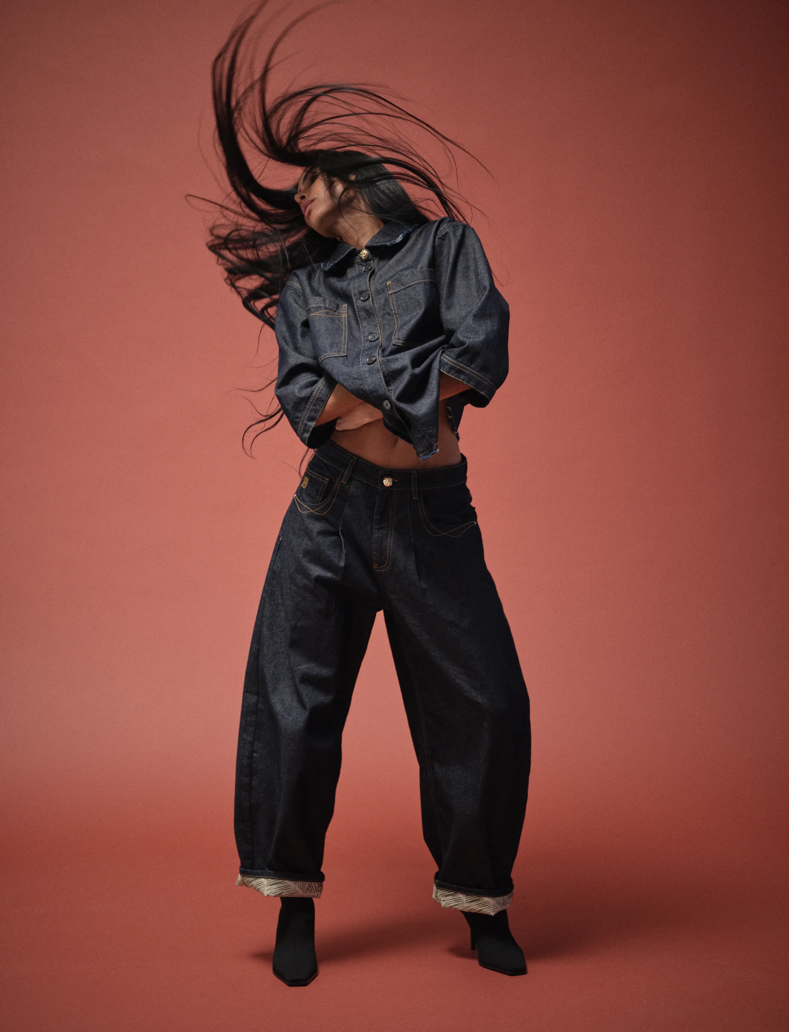 Heyanno MMHFlor Rinse Jeans - Clothing - DARK BLUE DENIM / navy