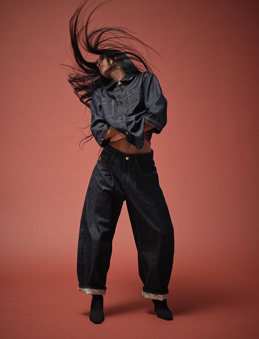 Heyanno - MMHFlor Rinse Jeans - barrel jeans - dark blue denim - 0