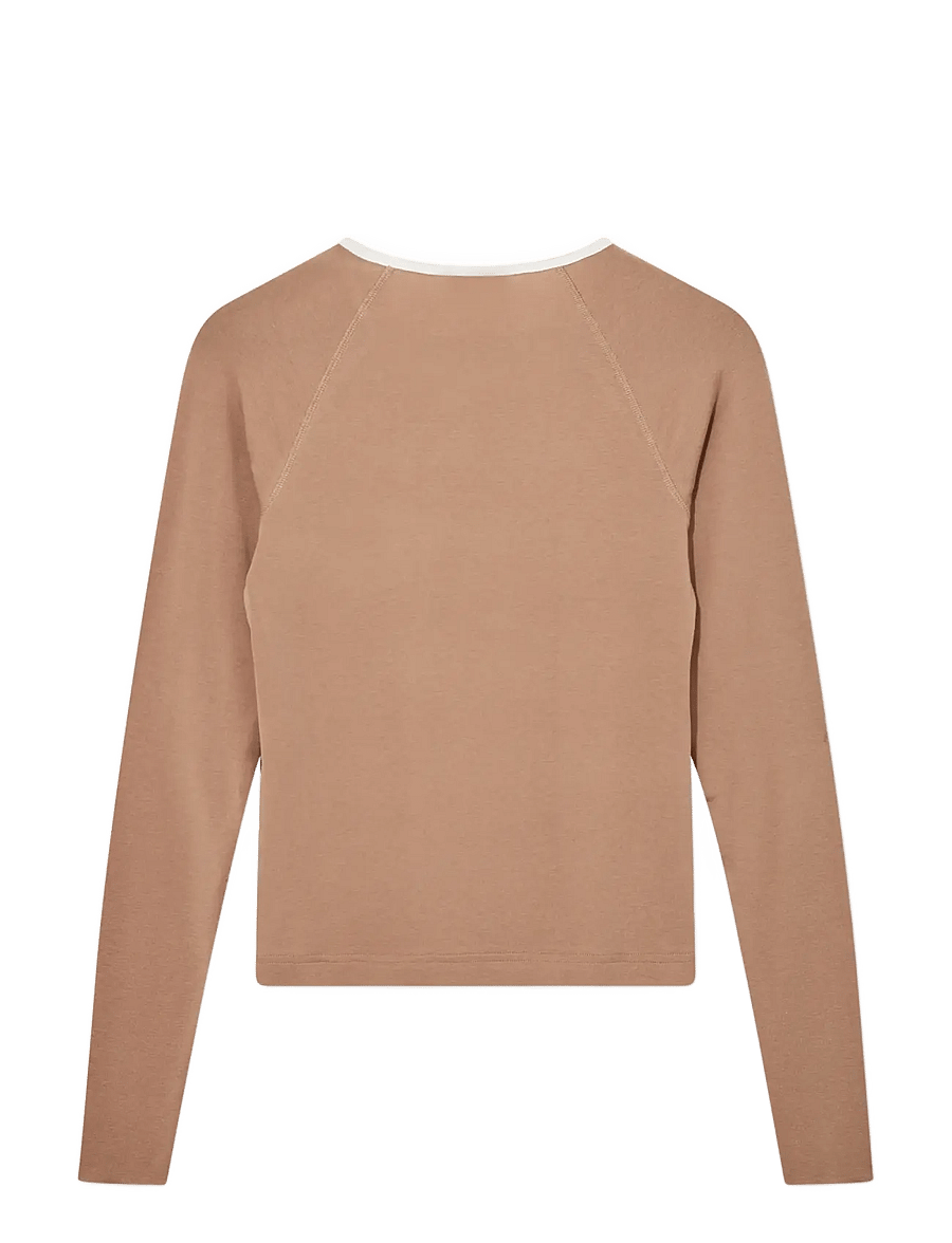 Heyanno - MMHMagnetic Wool Tee - långärmade toppar - bone brown - 2