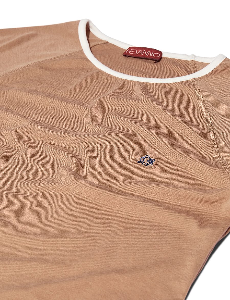 Heyanno - MMHMagnetic Wool Tee - långärmade toppar - bone brown - 4