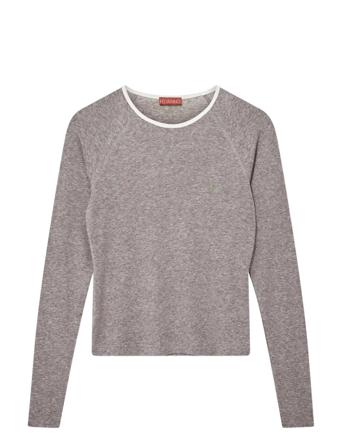 Heyanno MMHMagnetic Wool Tee - Långärmade toppar - GREY MELANGE / grey