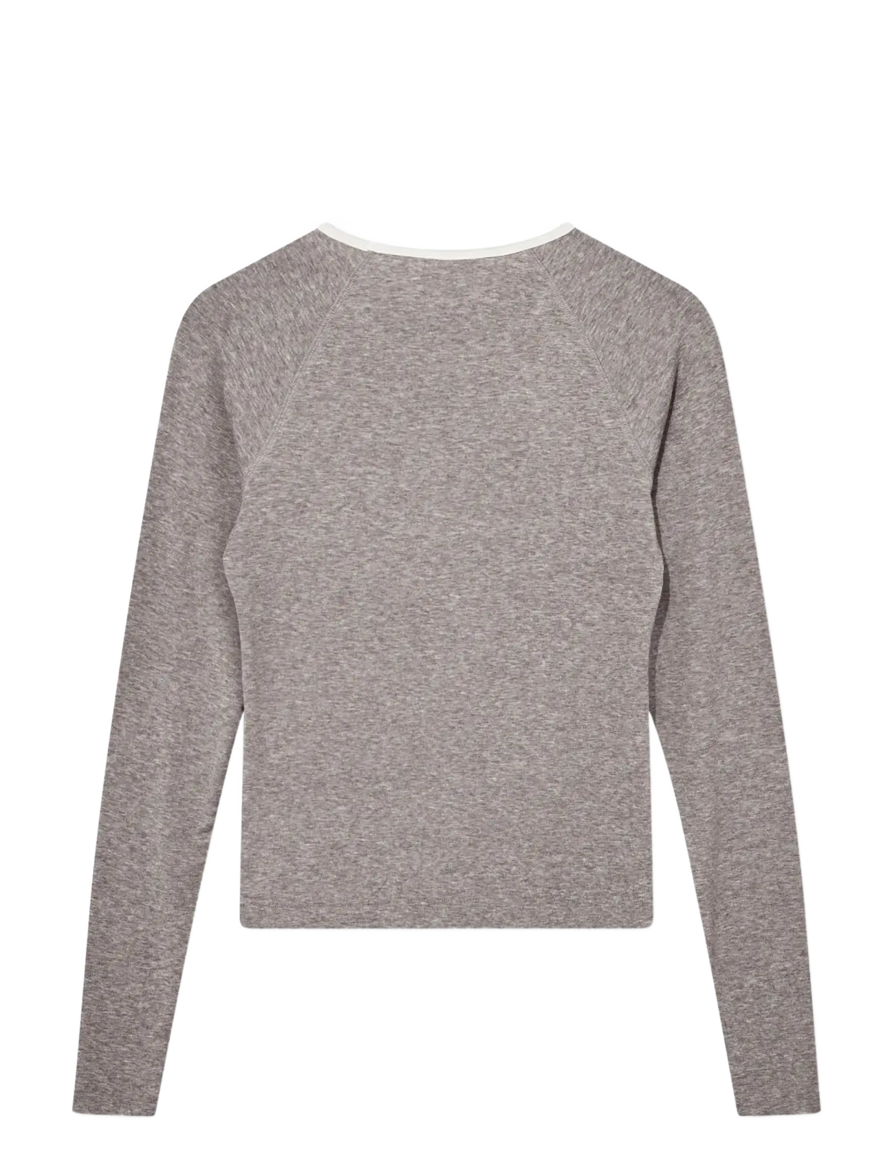 Heyanno - MMHMagnetic Wool Tee - långärmade toppar - grey melange - 1