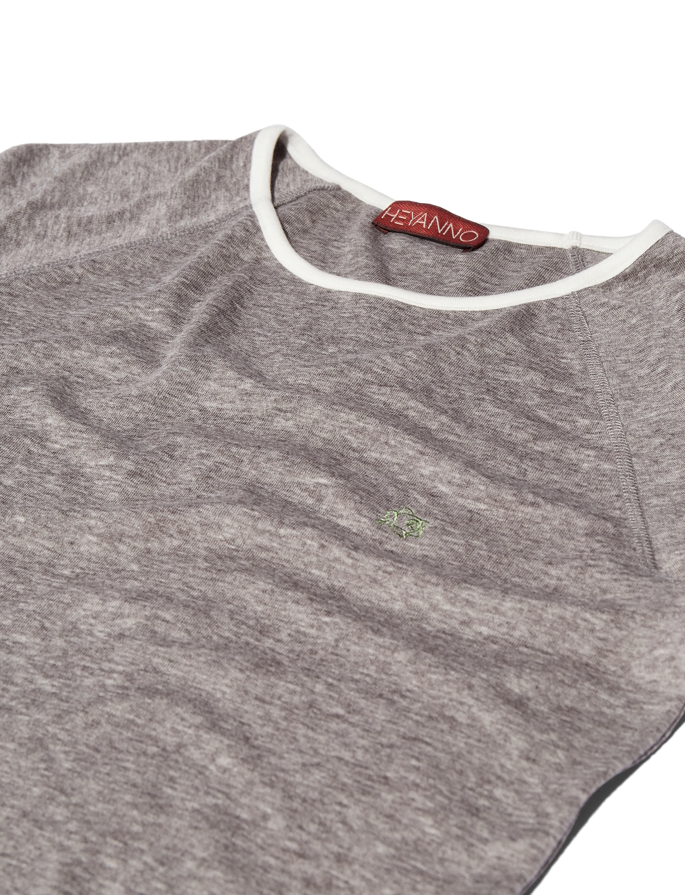 Heyanno - MMHMagnetic Wool Tee - långärmade toppar - grey melange - 2