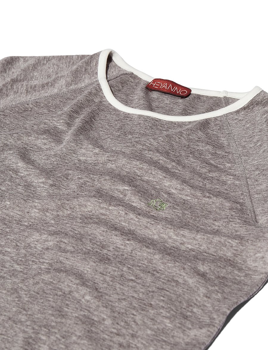 Heyanno - MMHMagnetic Wool Tee - långärmade toppar - grey melange - 2