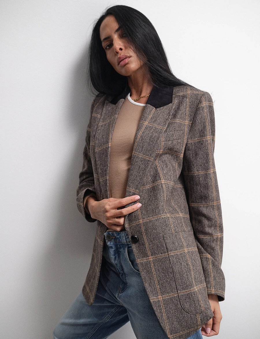 Heyanno - MMHBrave Out Blazer - single breasted blazers - tarmac - 0