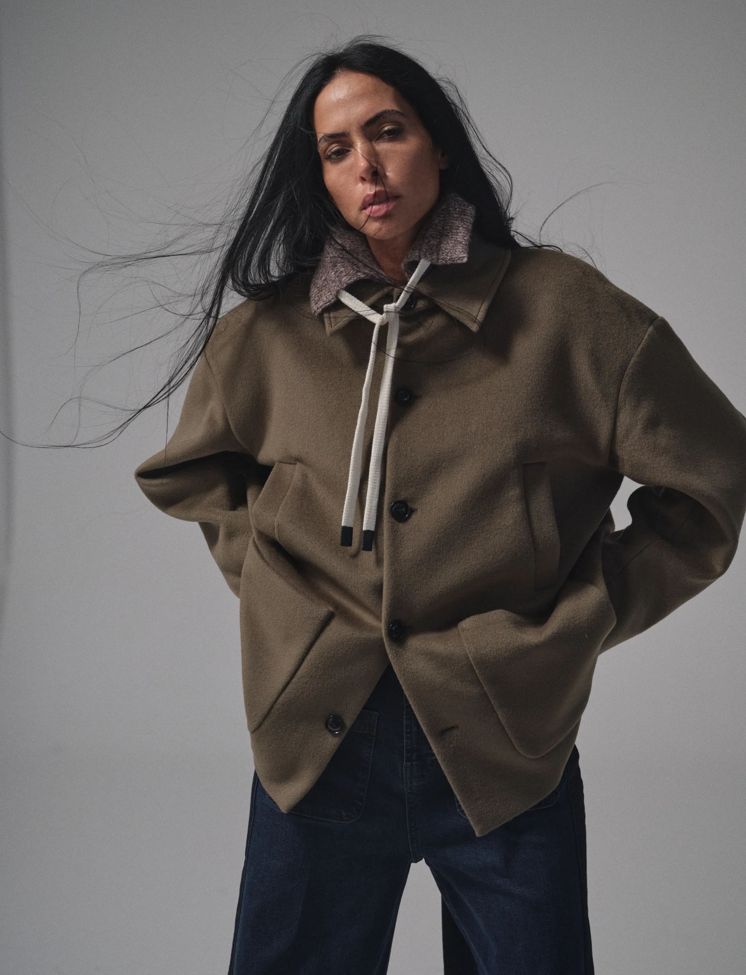 Heyanno Mmhcover Cashmere Coat tunna kappor dam – bild 2