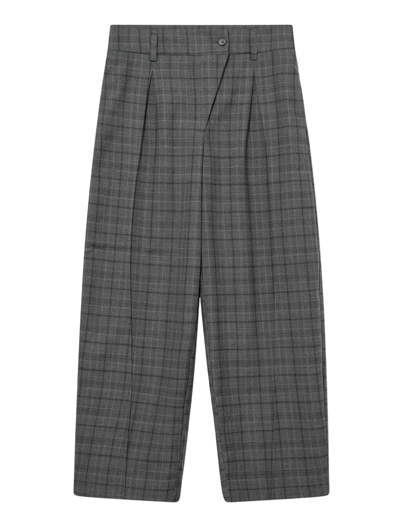 Heyanno - MMHOn Check Pant - hosen mit weitem bein - grey - 1