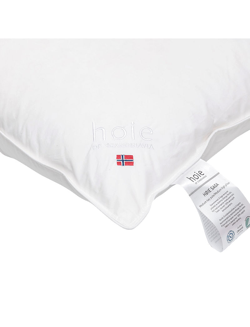 Høie of Scandinavia - Saga medium high down pillow - kussens - white - 2