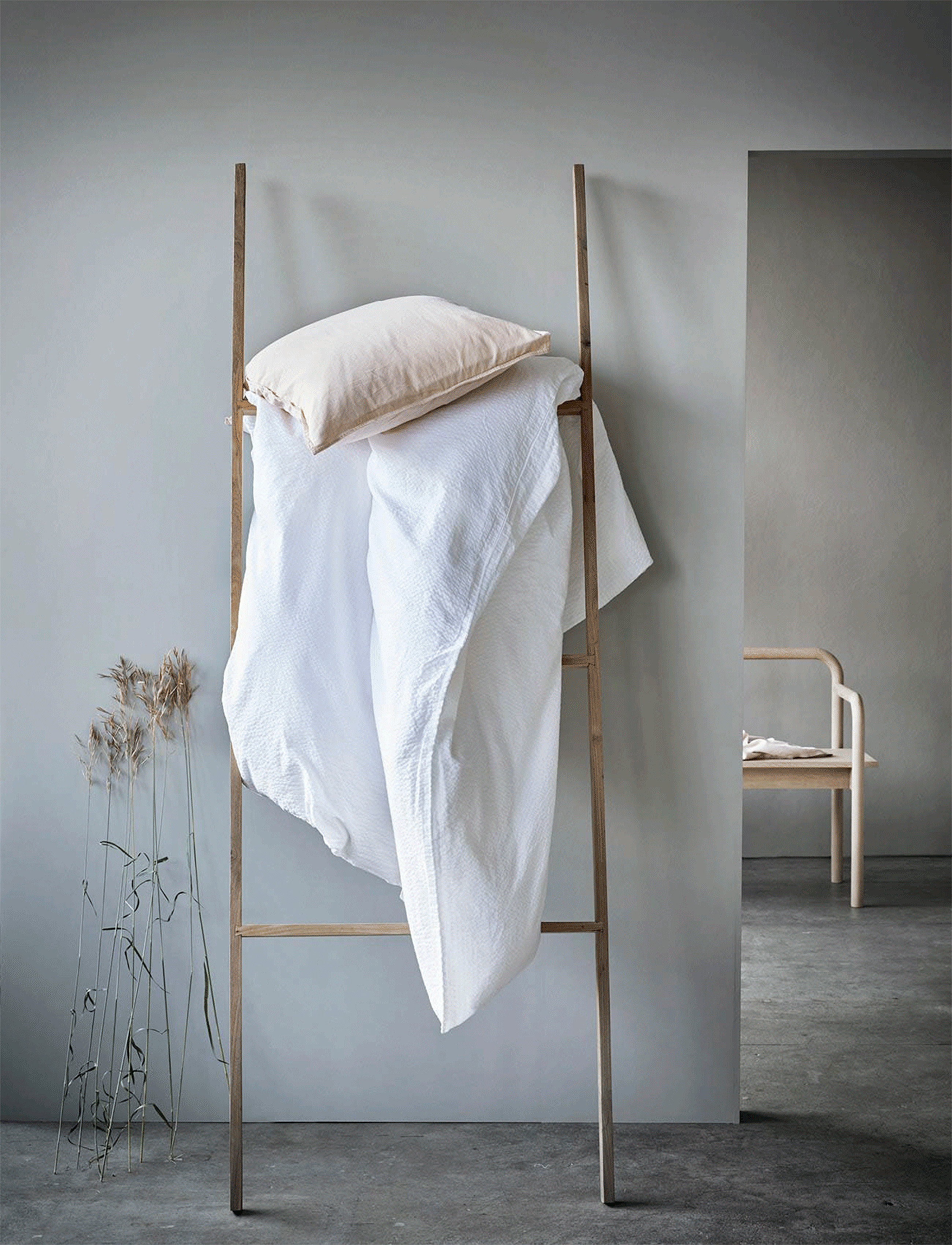 Høie of Scandinavia  - Pure woven seersucker Bed set - white - 4