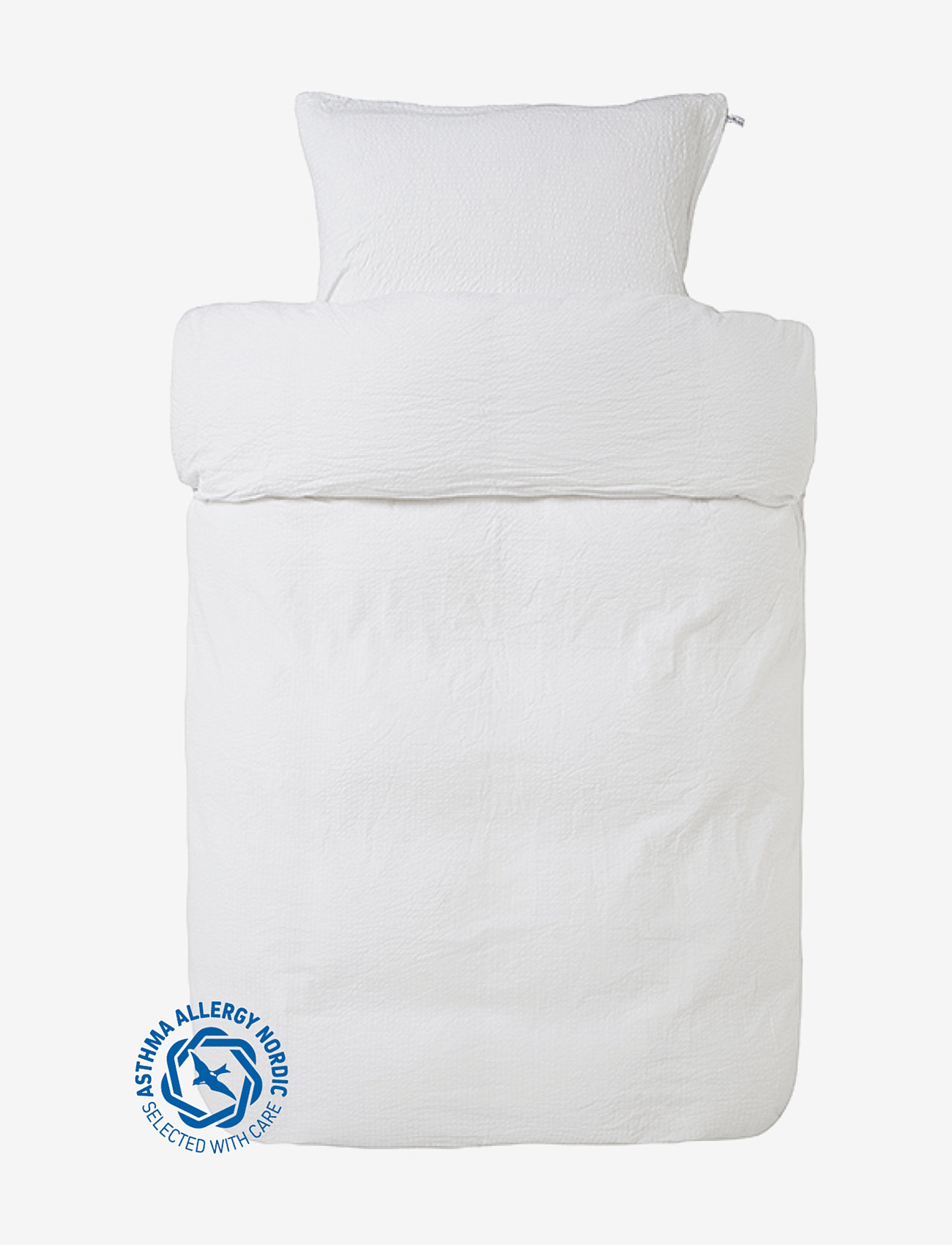 Høie of Scandinavia  Pure woven seersucker bedlinen - Høie - WHITE / white