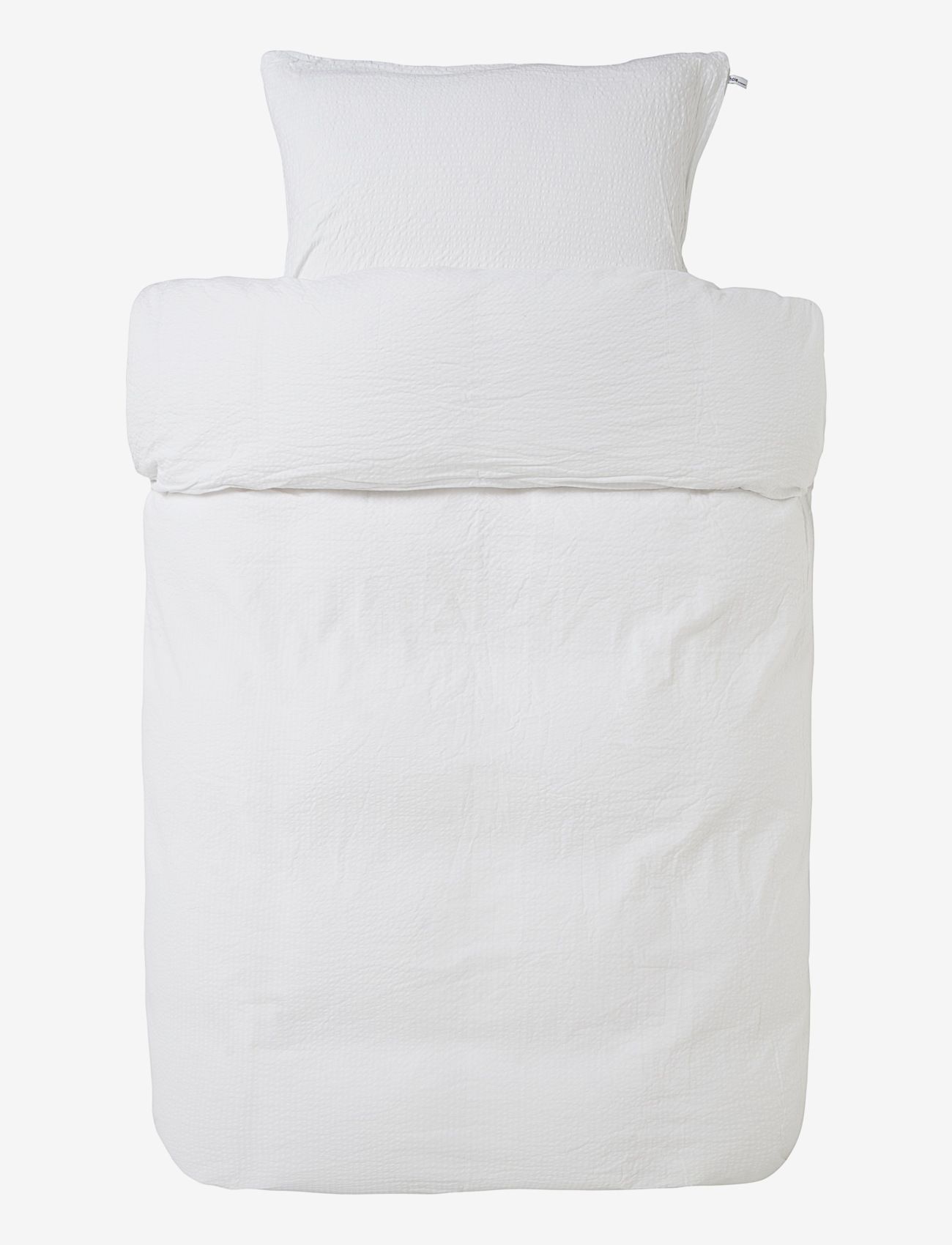 Høie of Scandinavia  Pure woven seersucker bedlinen - Textiles - WHITE / white