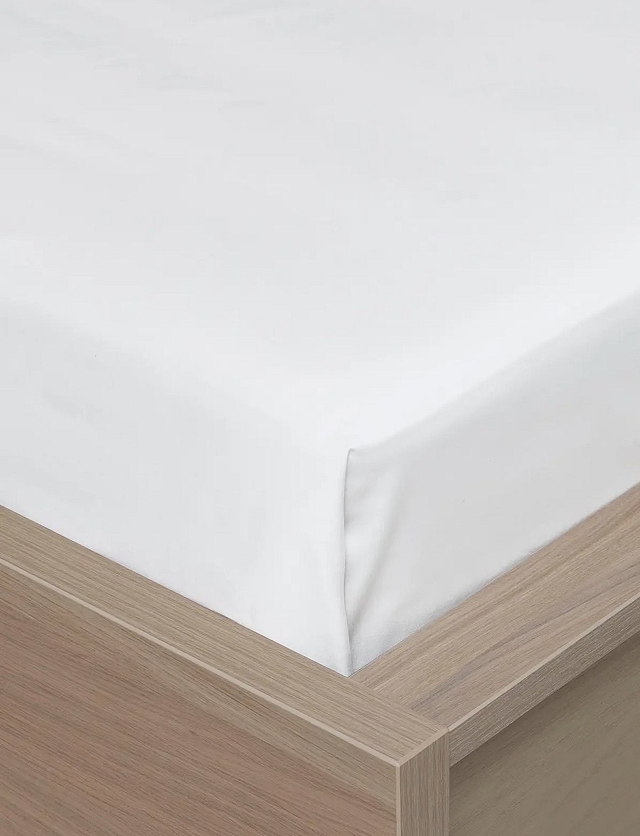 Høie of Scandinavia - Flat Sheet Sateen - bettlaken - white - 2