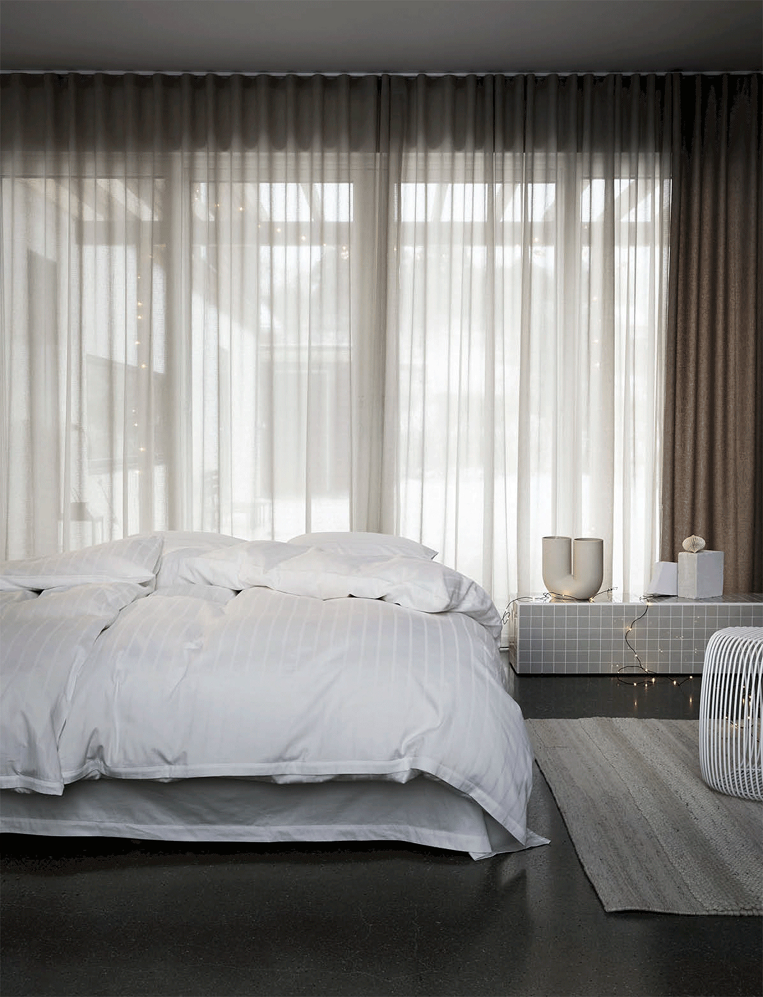 Høie of Scandinavia  - Milano Sateen Bed set - rúmfatasett - white - 0