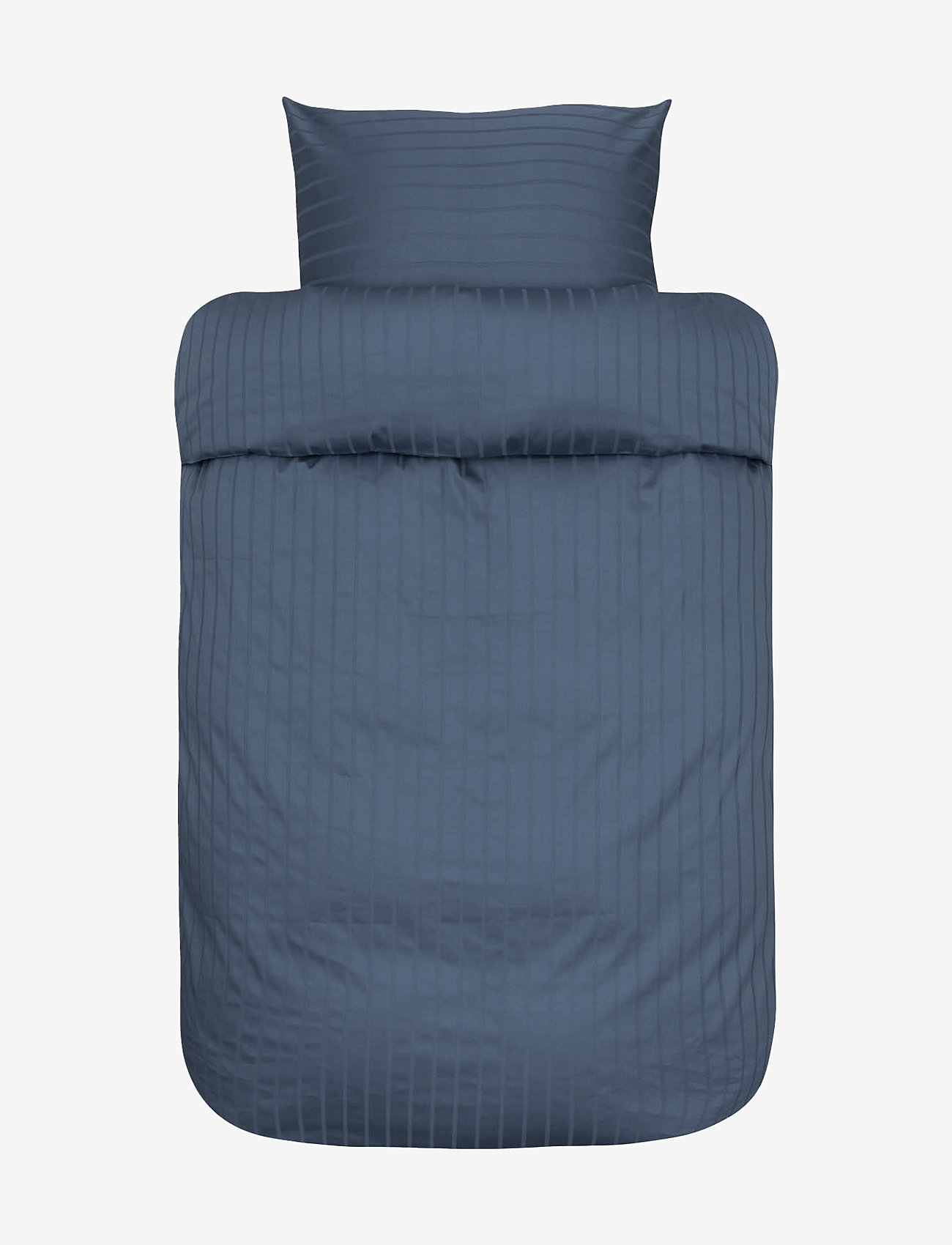 Høie of Scandinavia Milano Satin Sengetøj, Bed Sæt, Blå, Str: 140X220;60X63CM