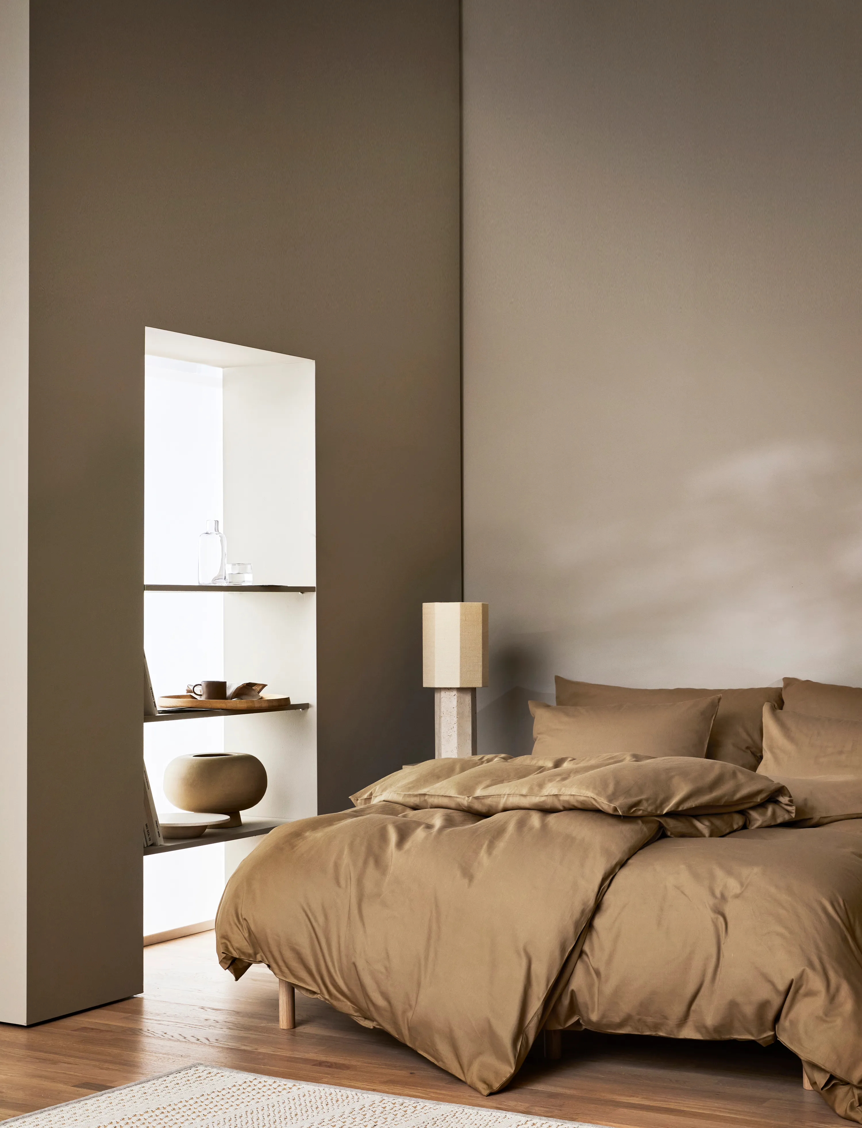 Høie of Scandinavia - Harmoni Stonewashed sateen bed set - golden beige - 1