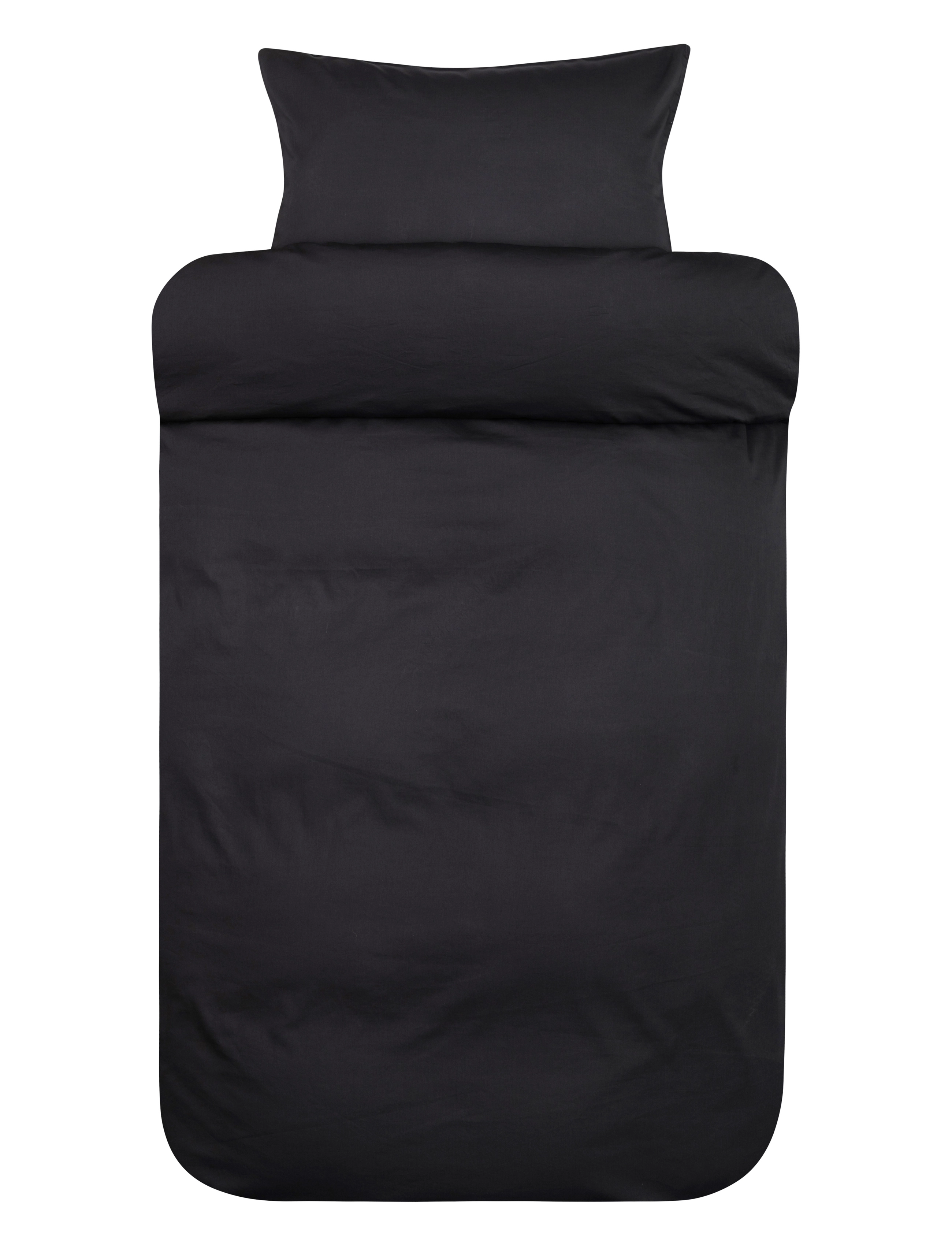 Høie of Scandinavia  Harmoni Stonewashed sateen bed set - Høie - BLACK / black