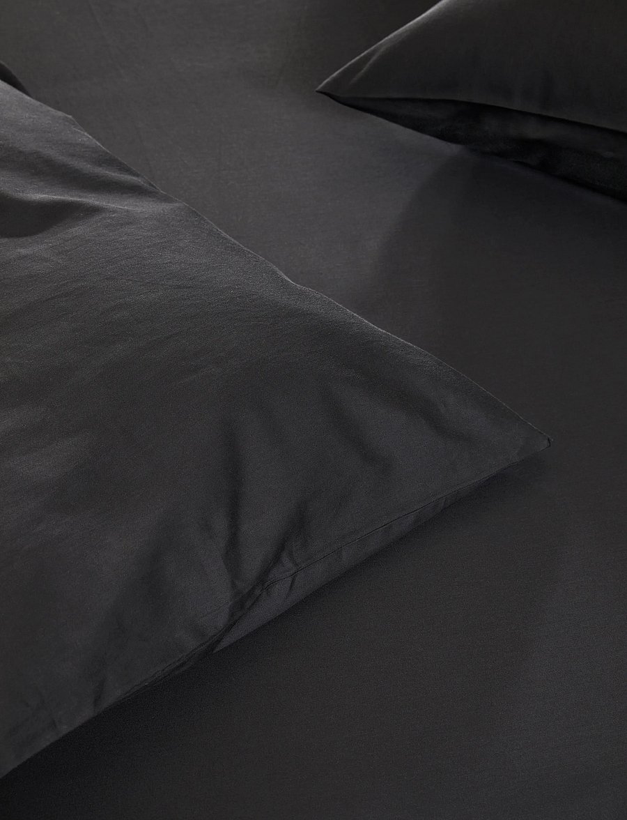 Høie of Scandinavia - Harmoni Stonewashed sateen bed set - geschenke unter chf 100 - black - 2