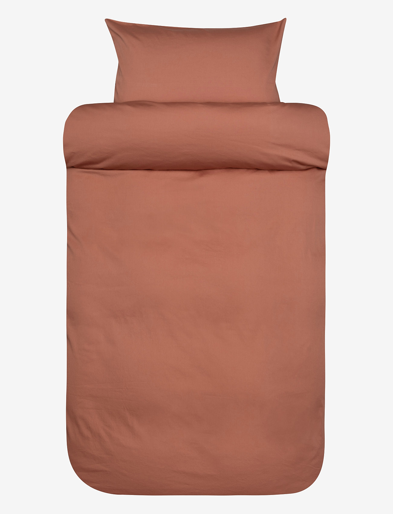Høie of Scandinavia  - Harmoni Stonewashed sateen bed set - terracotta - 0