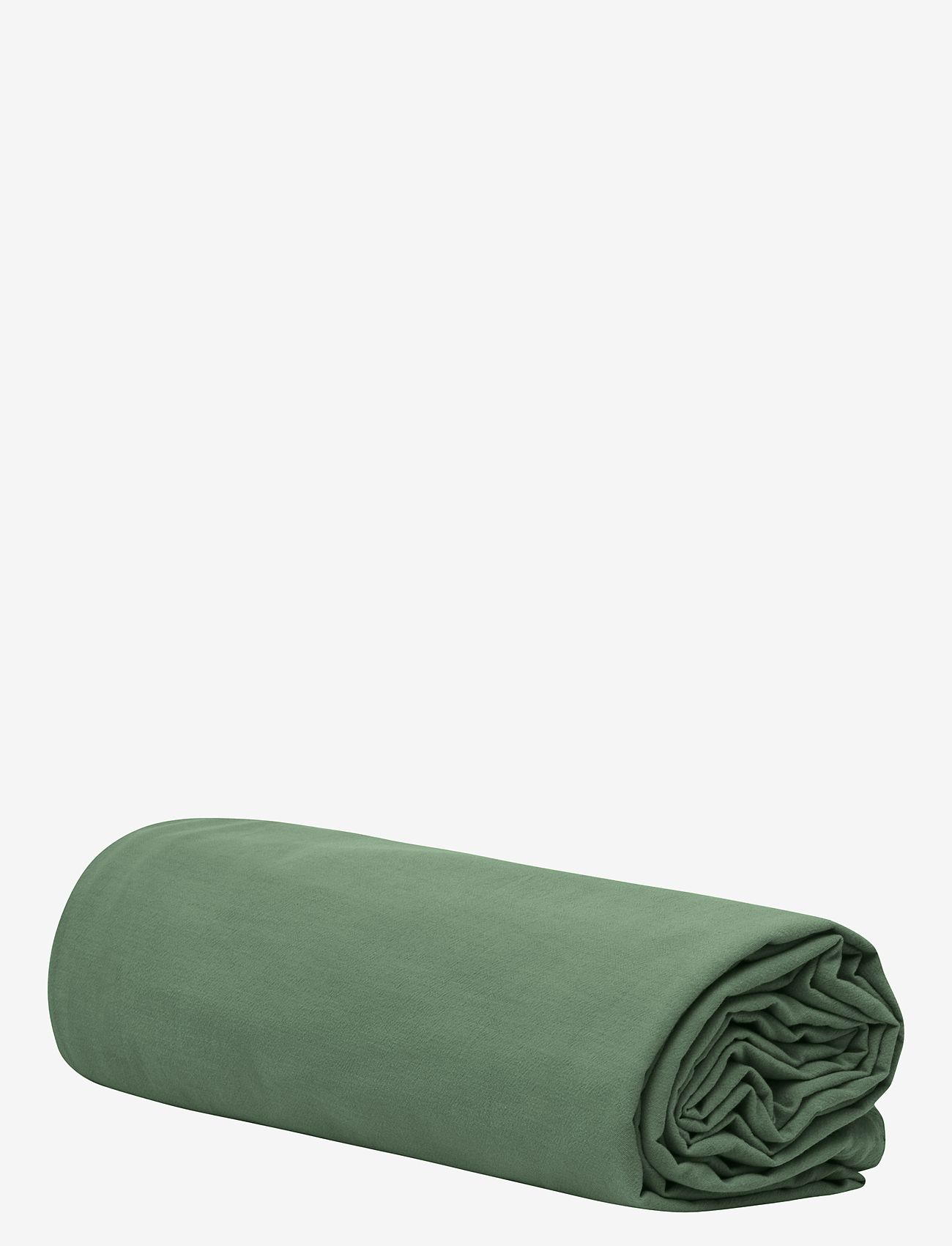 Høie of Scandinavia  - Frøya Stonewashed Formfitted Sheet - bettlaken - dusty green - 0