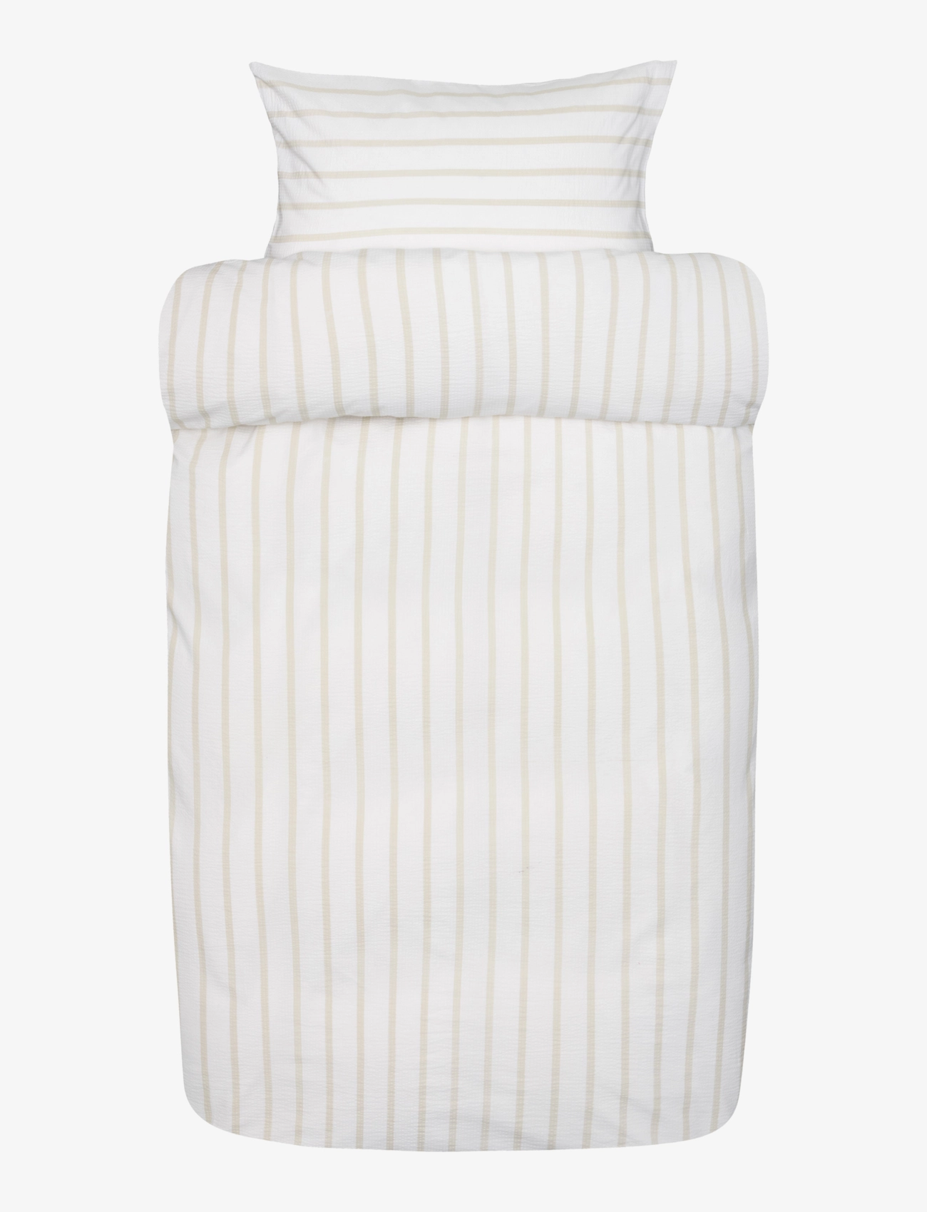Eilert Seersucker bed set - BEIGE