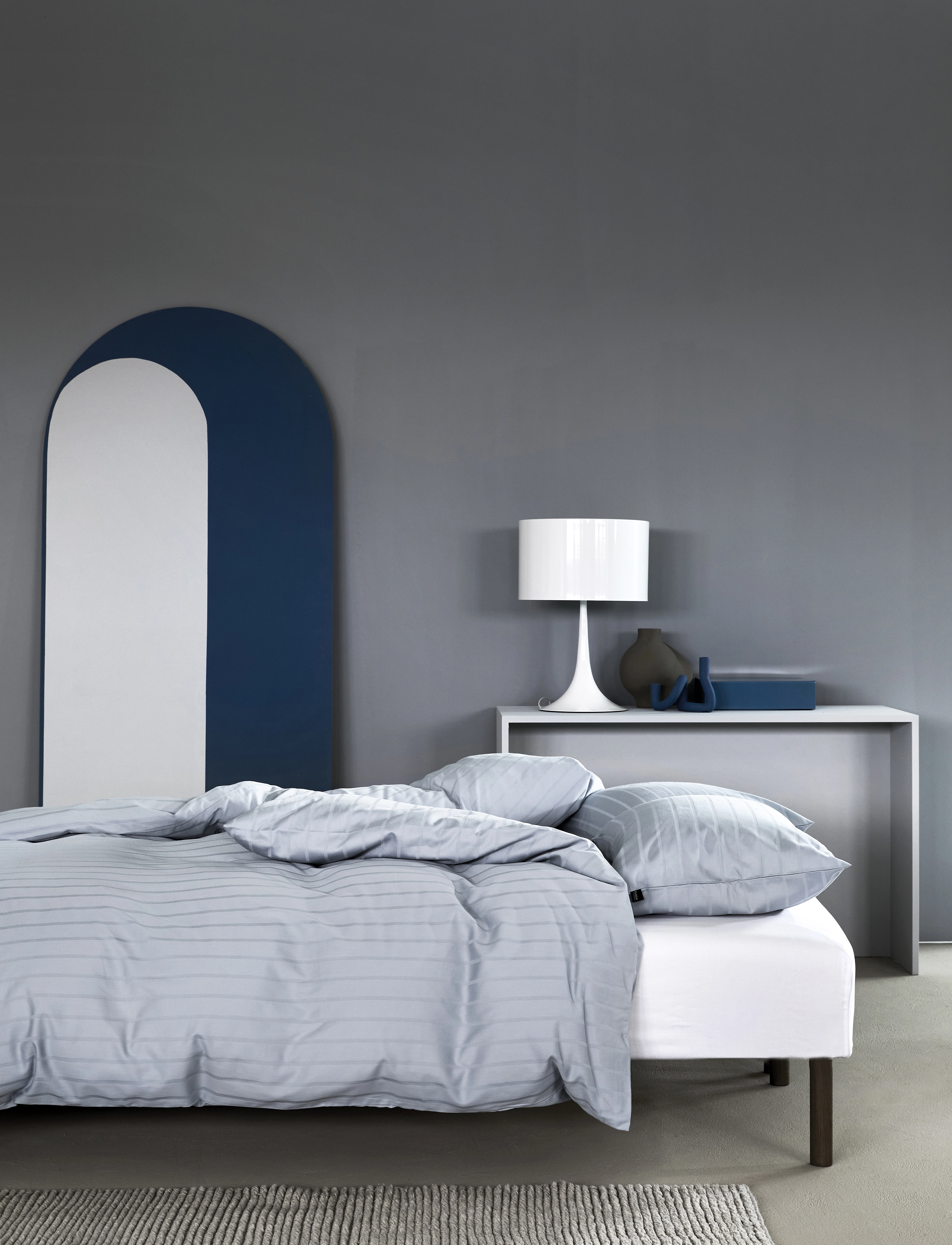 Høie of Scandinavia  - Milano Sateen bed set - sengesæt - muted blue - 1