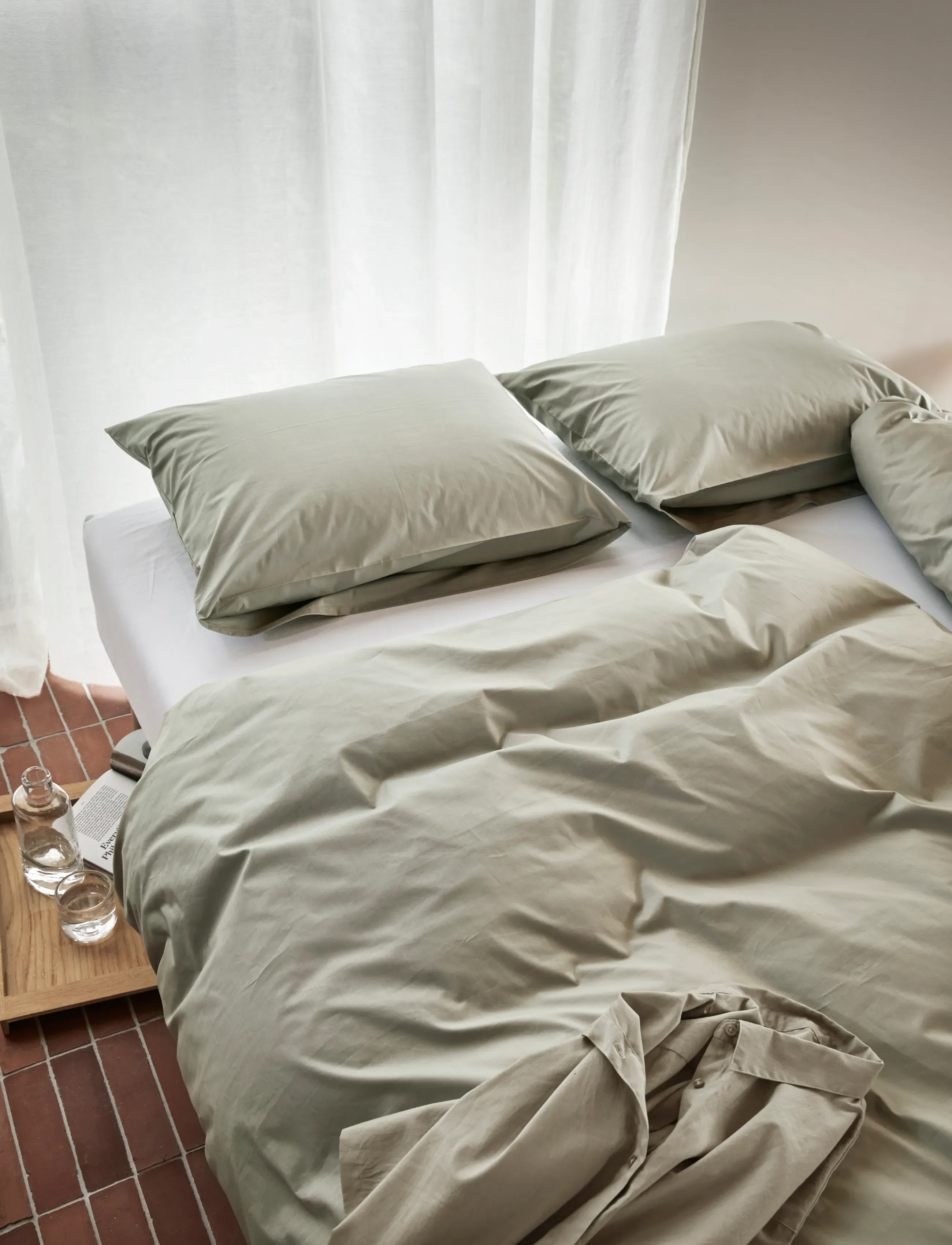 Høie of Scandinavia  - Fryd bamboo/viscose bed set - sengesæt - kakhi - 0
