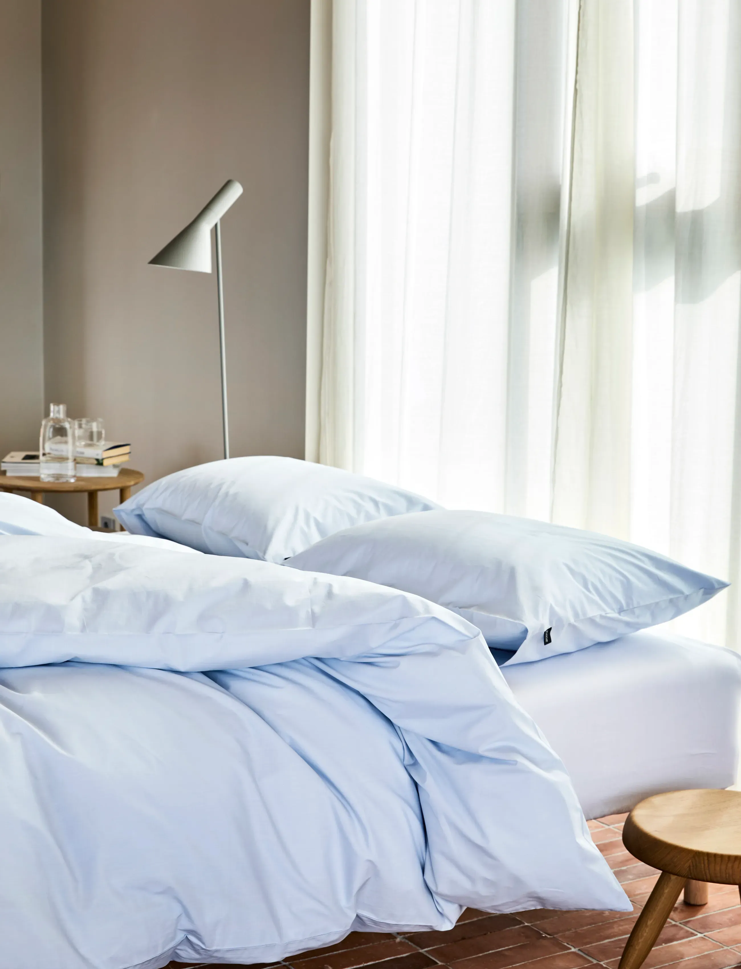 Høie of Scandinavia Fryd Bamboo/Viscose Bed Set, 140X220/60X63, Blue, Sengetekstiler > Sengesæt, Unisex
