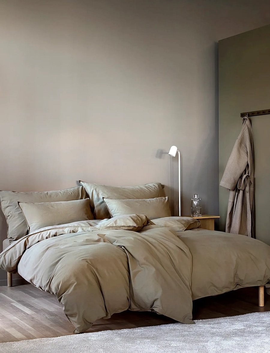 Høie of Scandinavia - Frøya Stonewashed Bed set - shop by price - olive green - 0