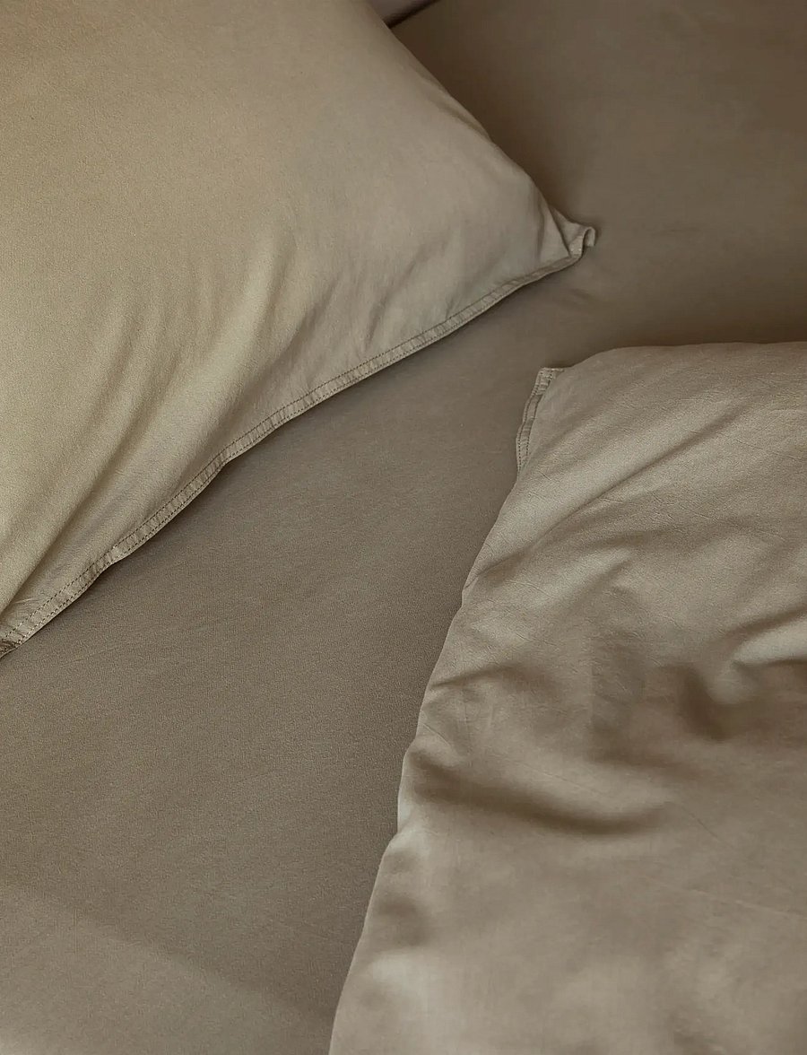 Høie of Scandinavia - Frøya Stonewashed Bed set - shop by price - olive green - 2