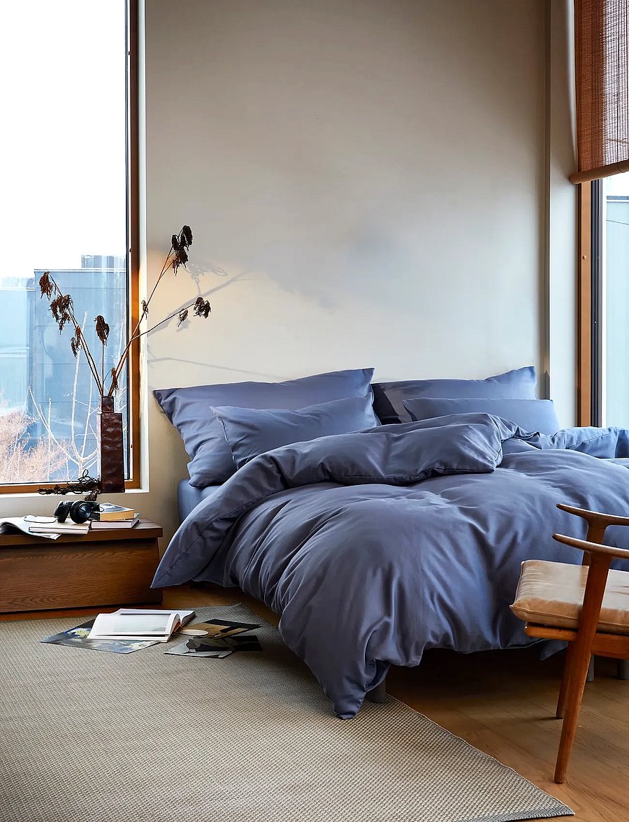 Høie of Scandinavia - Harmoni set denimblå S - voodiriiete komplektid - denim blue - 0
