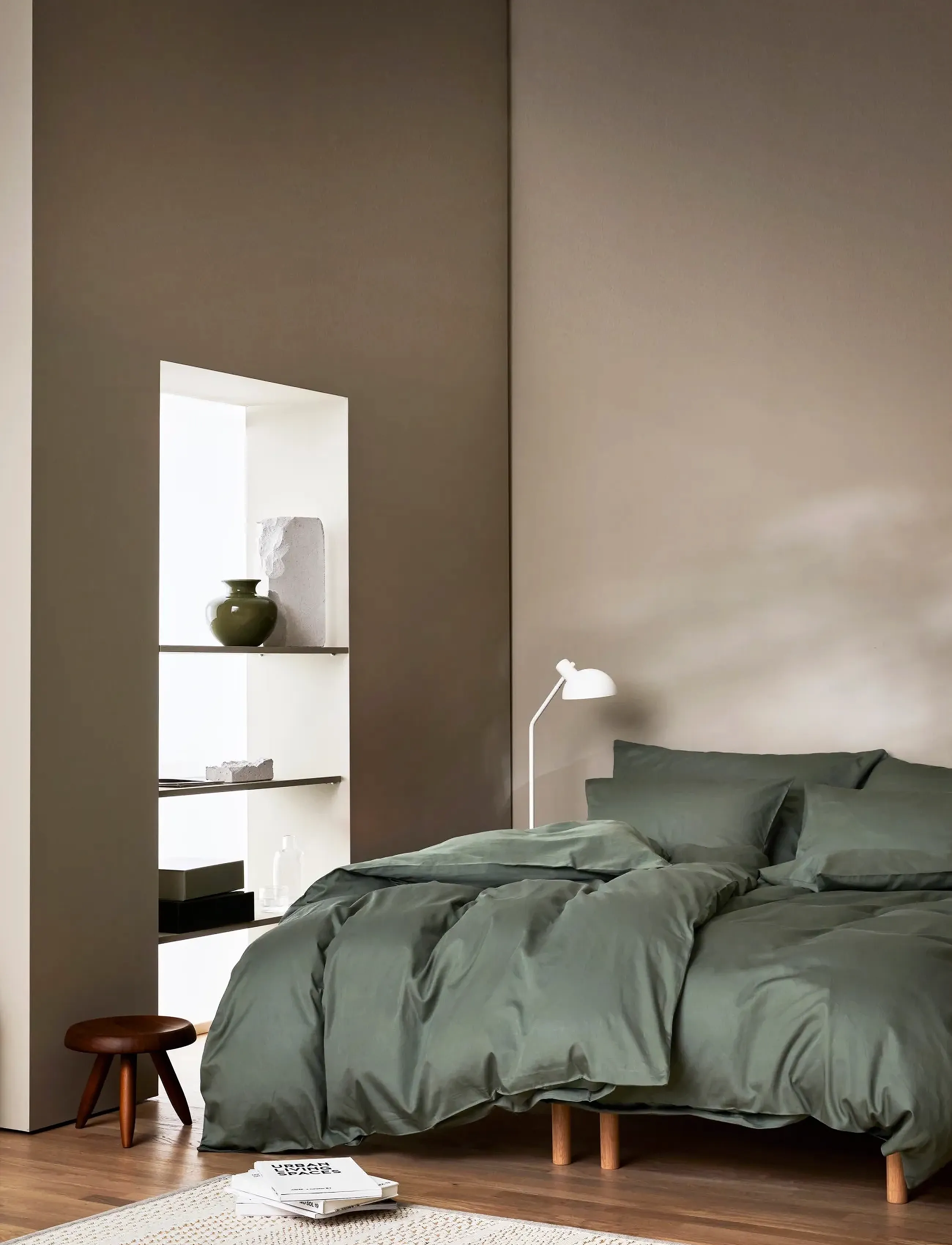 Høie of Scandinavia  - Harmoni set dämpad grön S - bed sets - muted green - 1