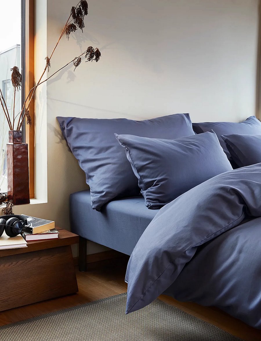 Høie of Scandinavia - Harmoni putetrekk denimblå - kopfkissenbezüge - denim blue - 0