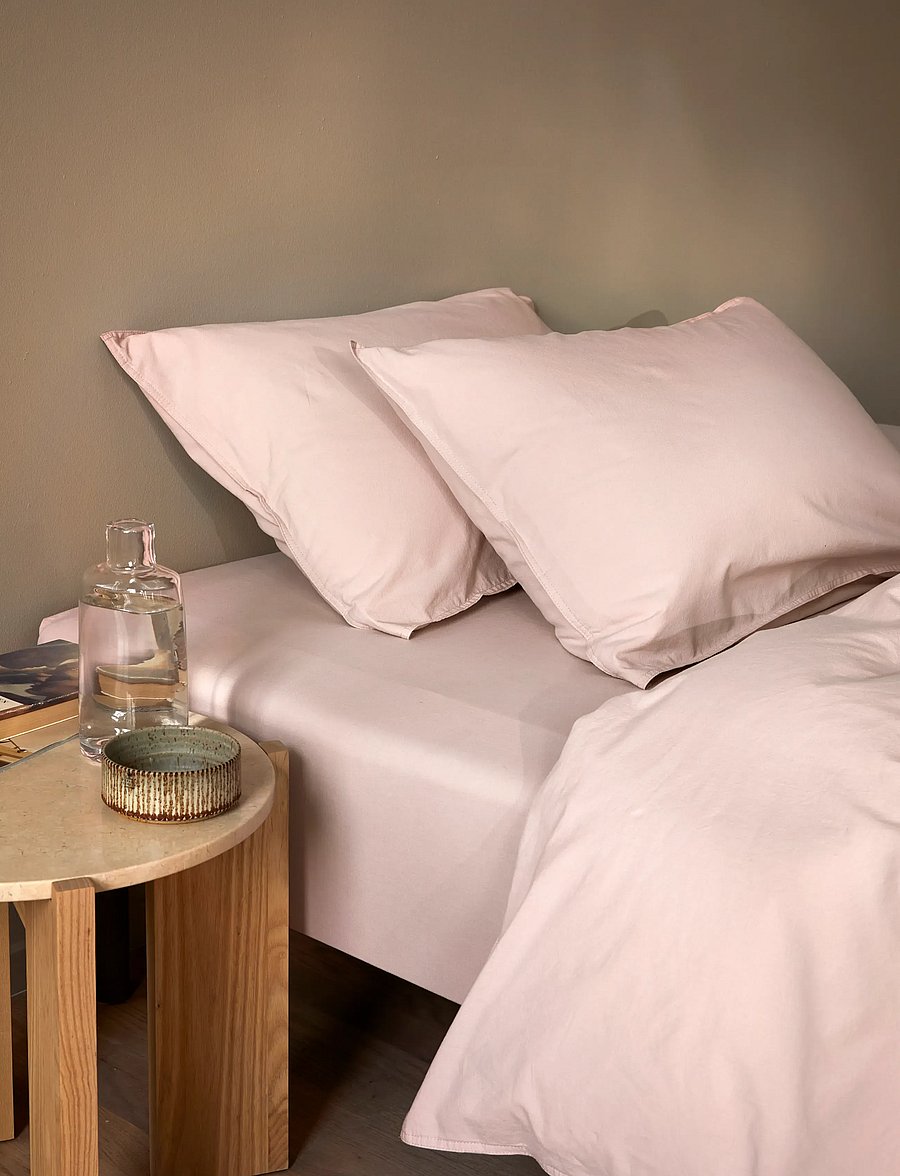 Høie of Scandinavia - Frøya Stonewashed, Organic cotton bed set - dusty pink - 2