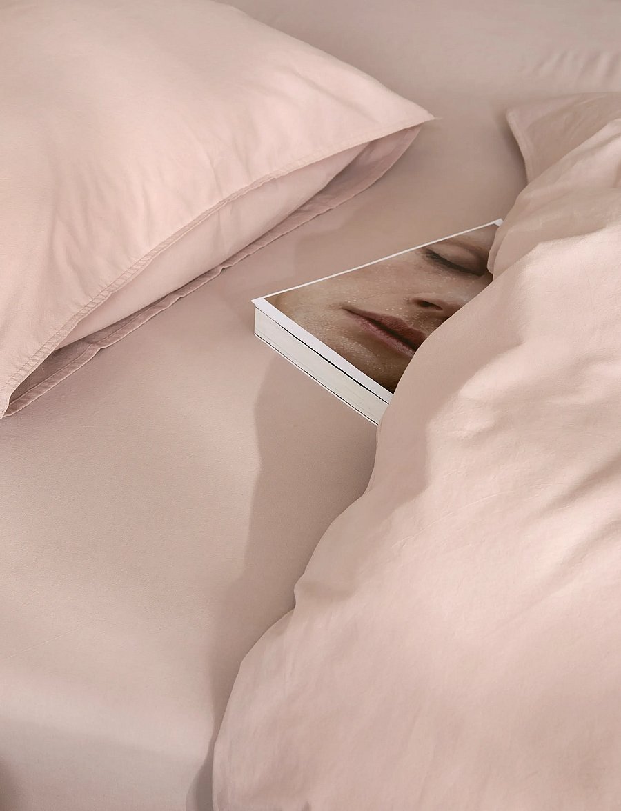 Høie of Scandinavia - Frøya Stonewashed, Organic cotton bed set - osta hinna alusel - dusty pink - 3