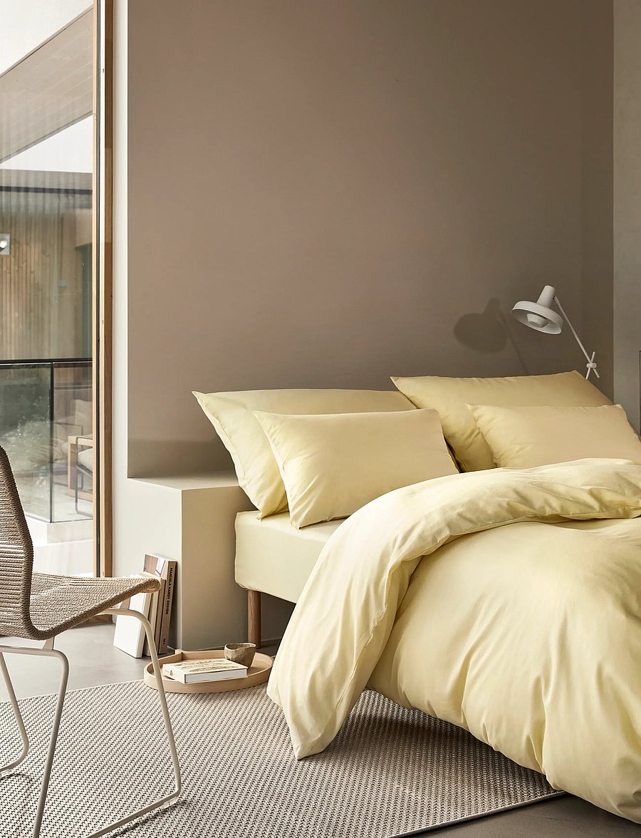 Høie of Scandinavia - Harmoni Stonewashed Sateen bed set - light yellow - 1