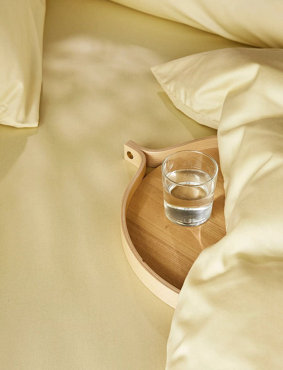 Høie of Scandinavia - Harmoni Stonewashed Sateen bed set - light yellow - 3
