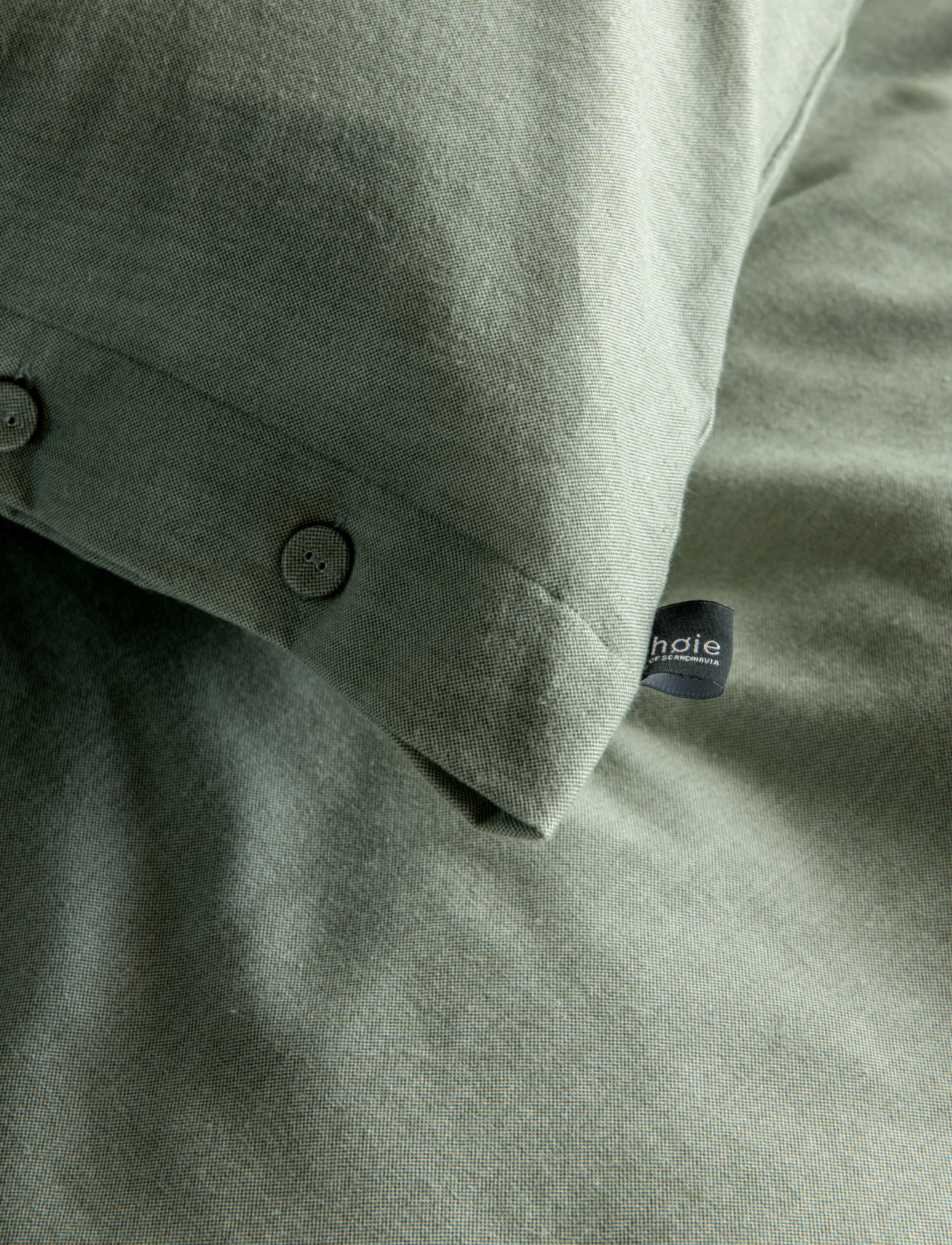Høie of Scandinavia  - Emil sett dempet grønn N xl - bed sets - muted green - 3