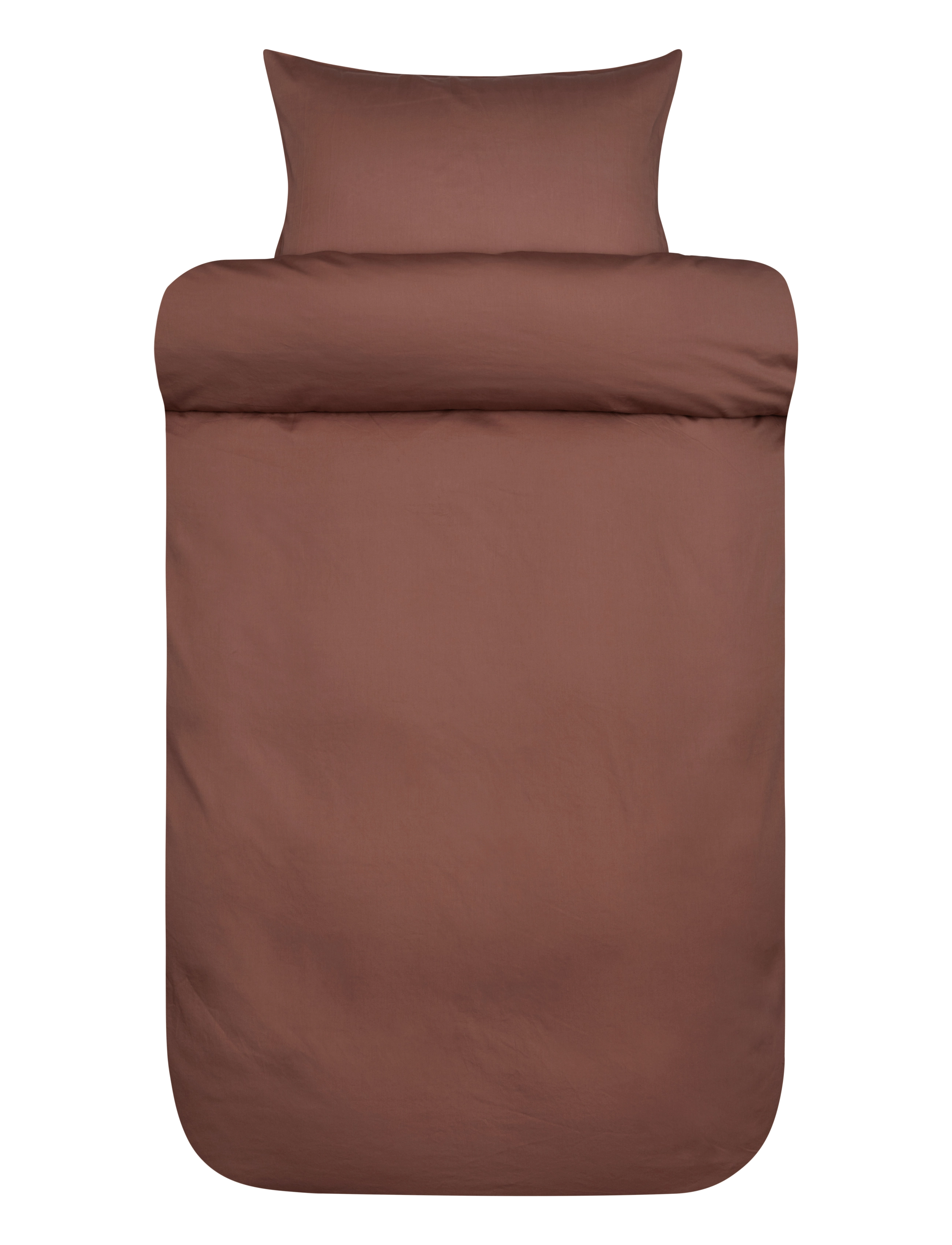 Høie of Scandinavia  Harmoni sæt rødbrun DK xl - Sengetøj - RED BROWN / burgundy