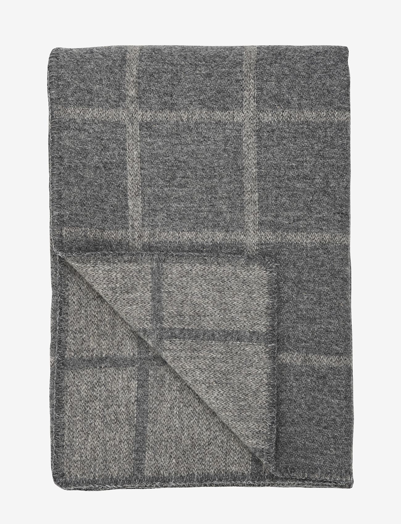 Høie of Scandinavia  - Oppdal norsk ullplaid - plaider - grey - 0